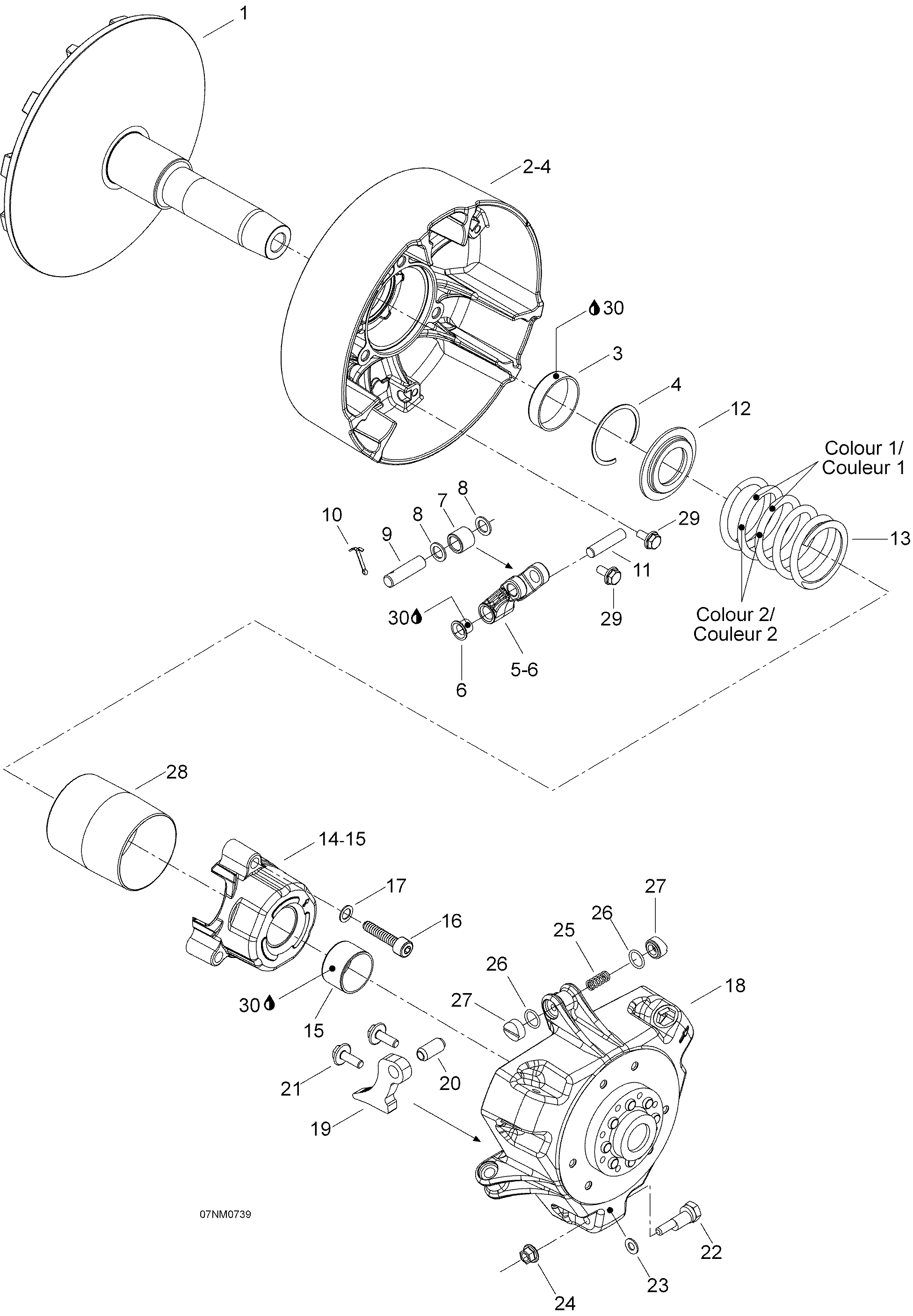 Схема узла: Drive Pulley