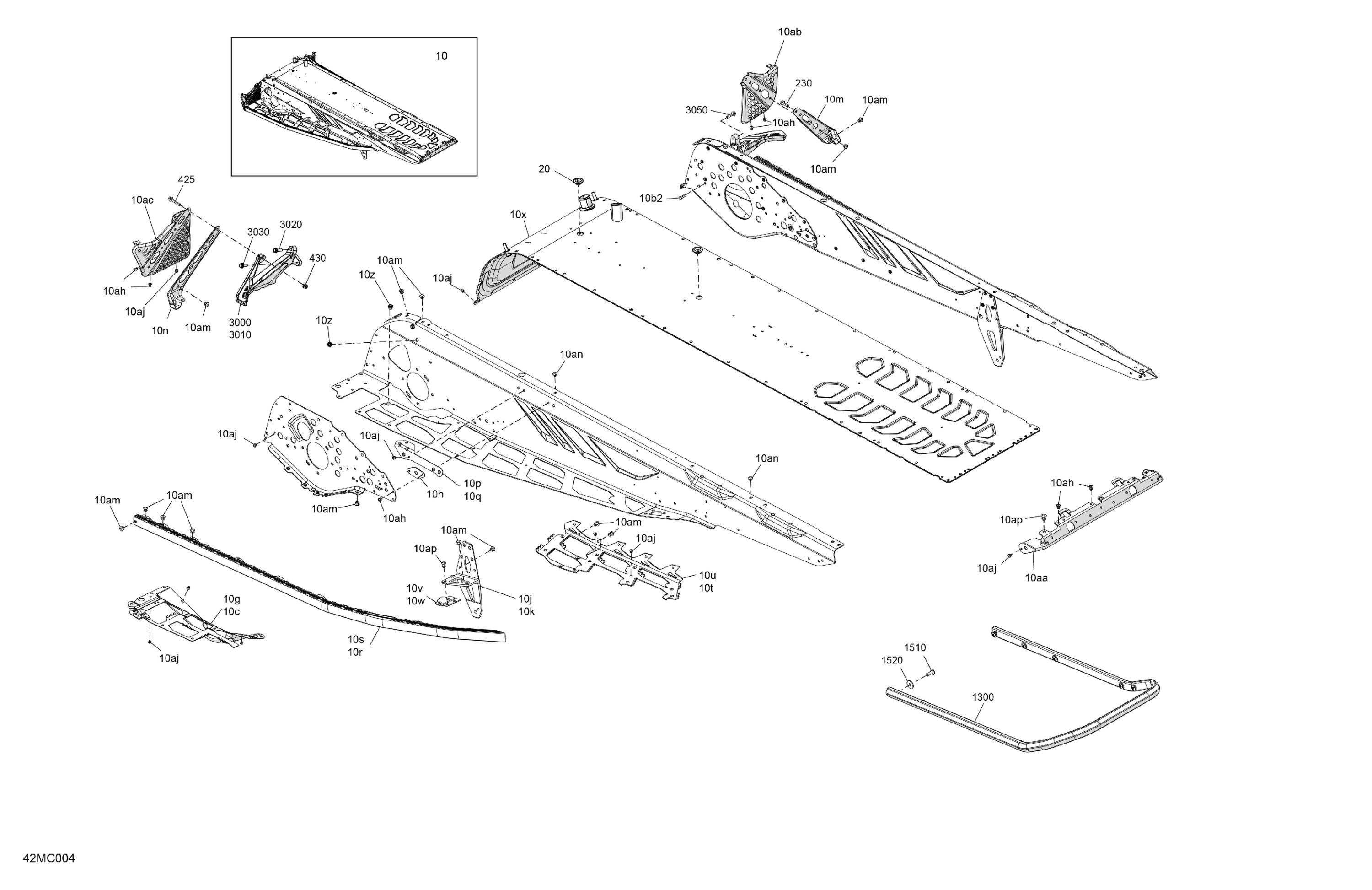 Схема узла: Frame - System - Rear Section
