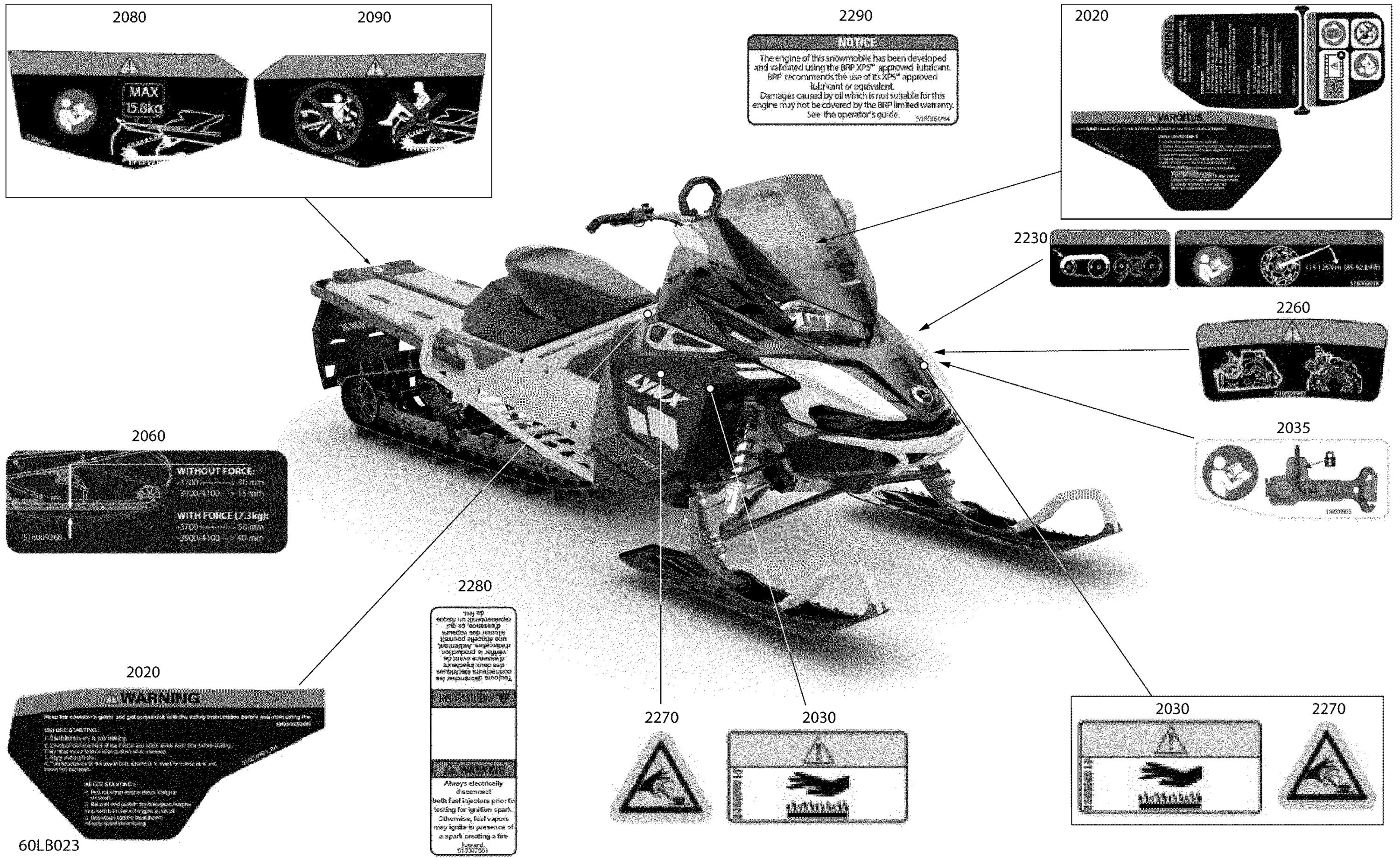 Схема узла: Body - Warning Decals
