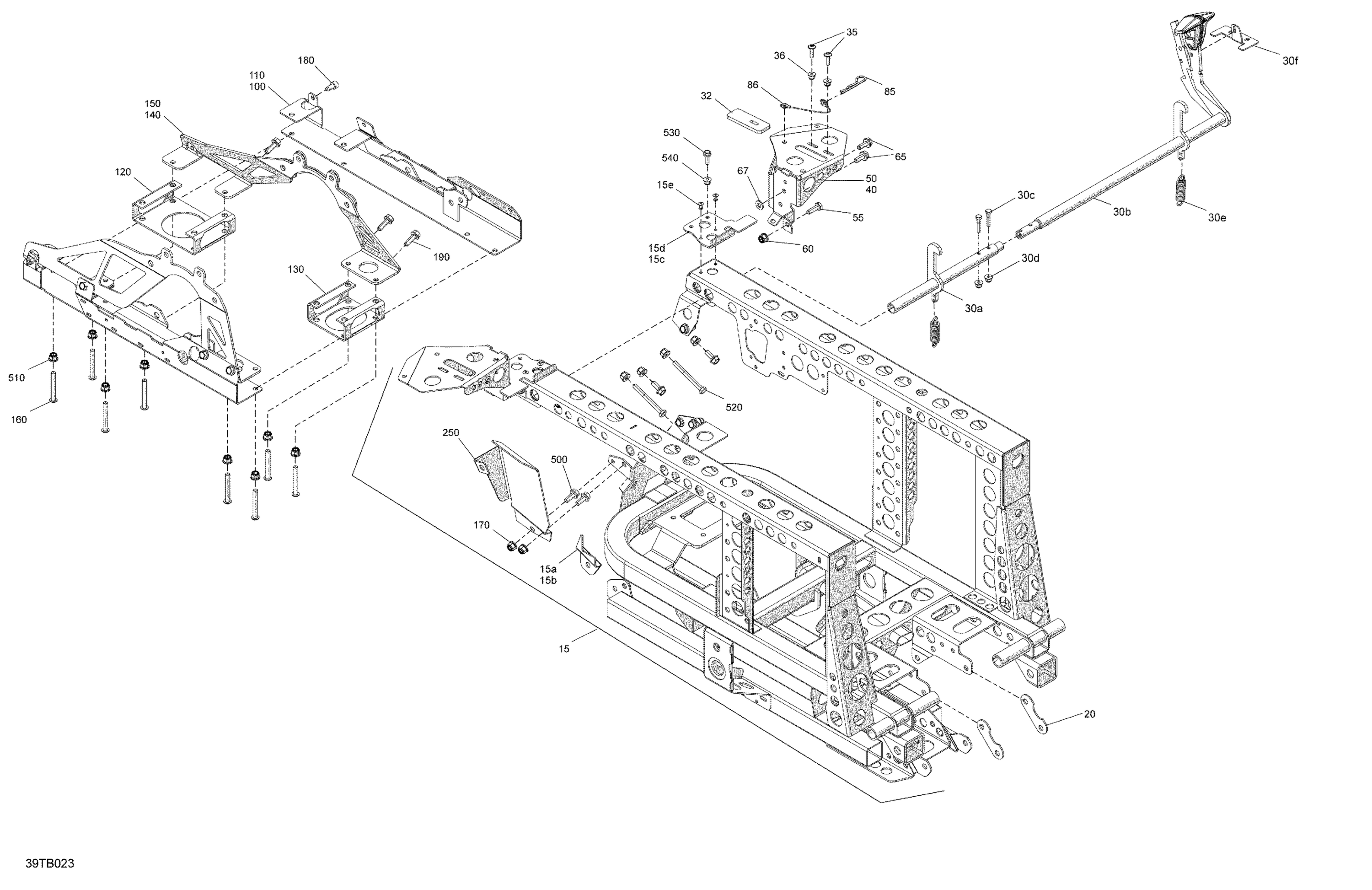 Схема узла: Frame - Rear Section