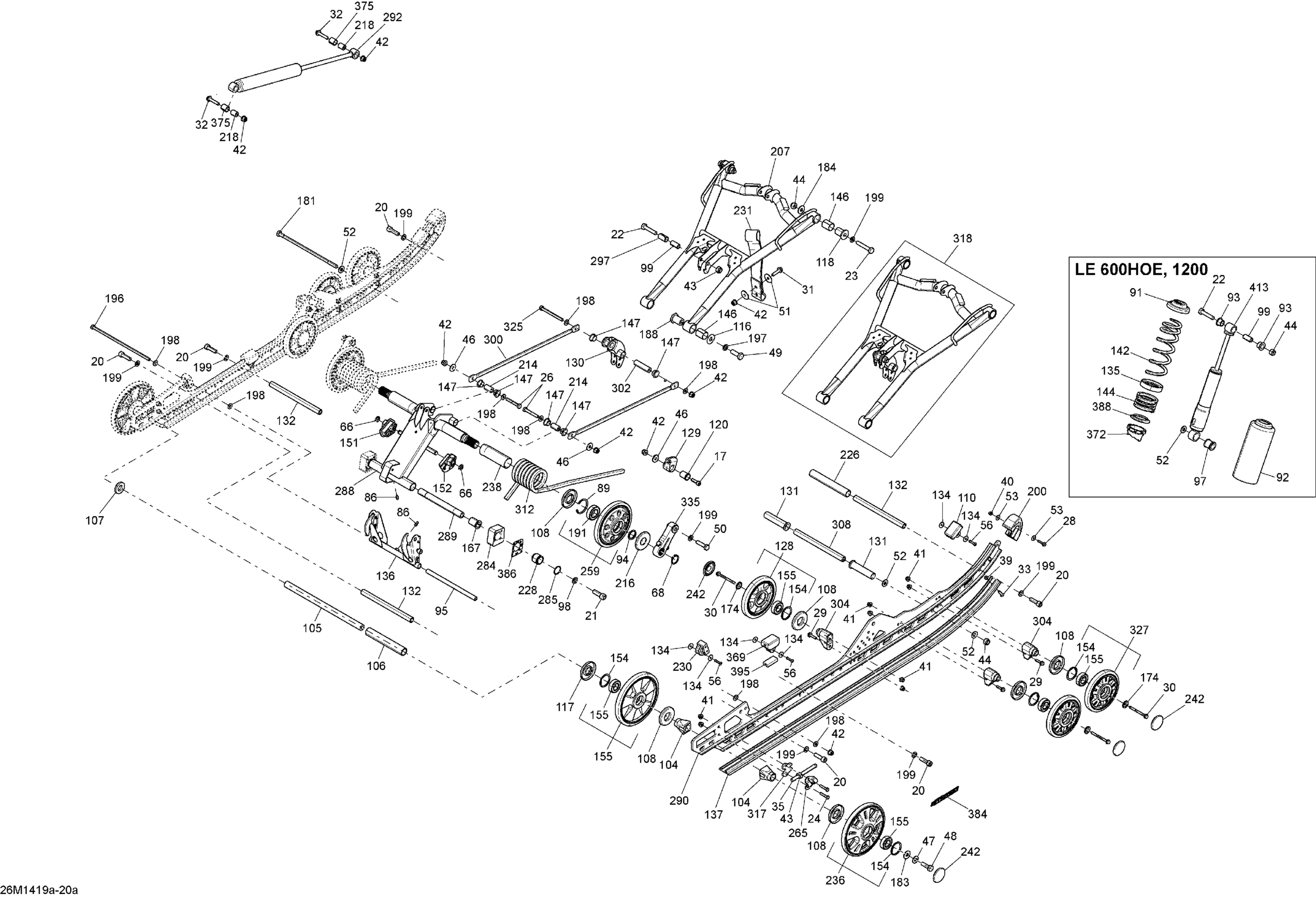 Rear Suspension LE 600HOE