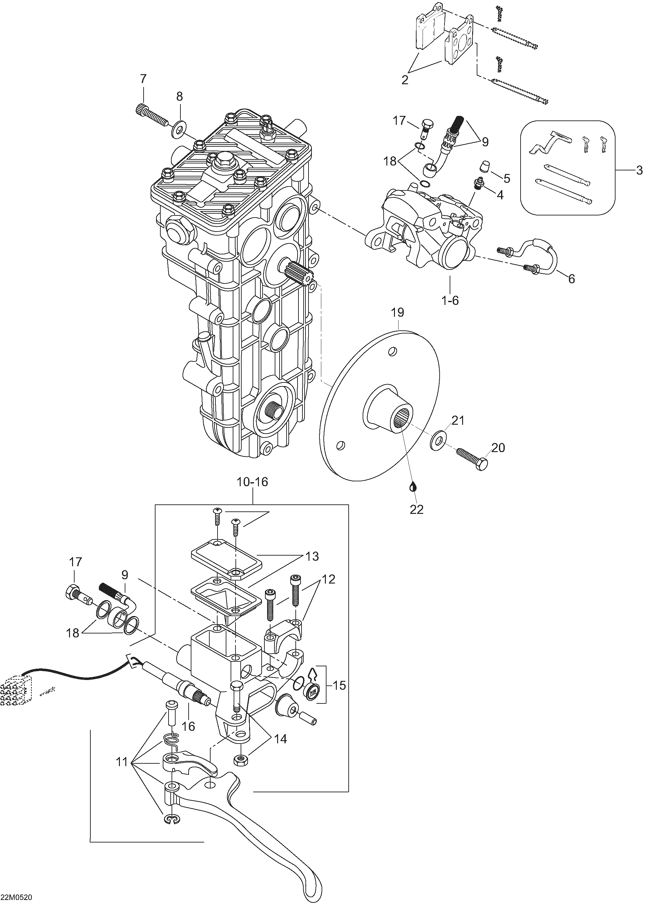 Схема узла: Hydraulic Brake