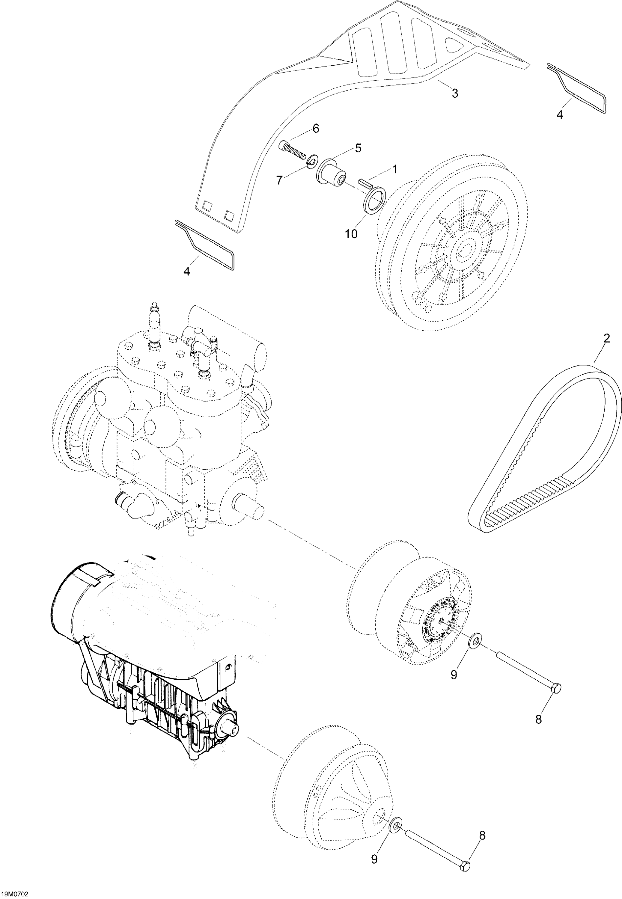 Схема узла: Pulley System WT 550
