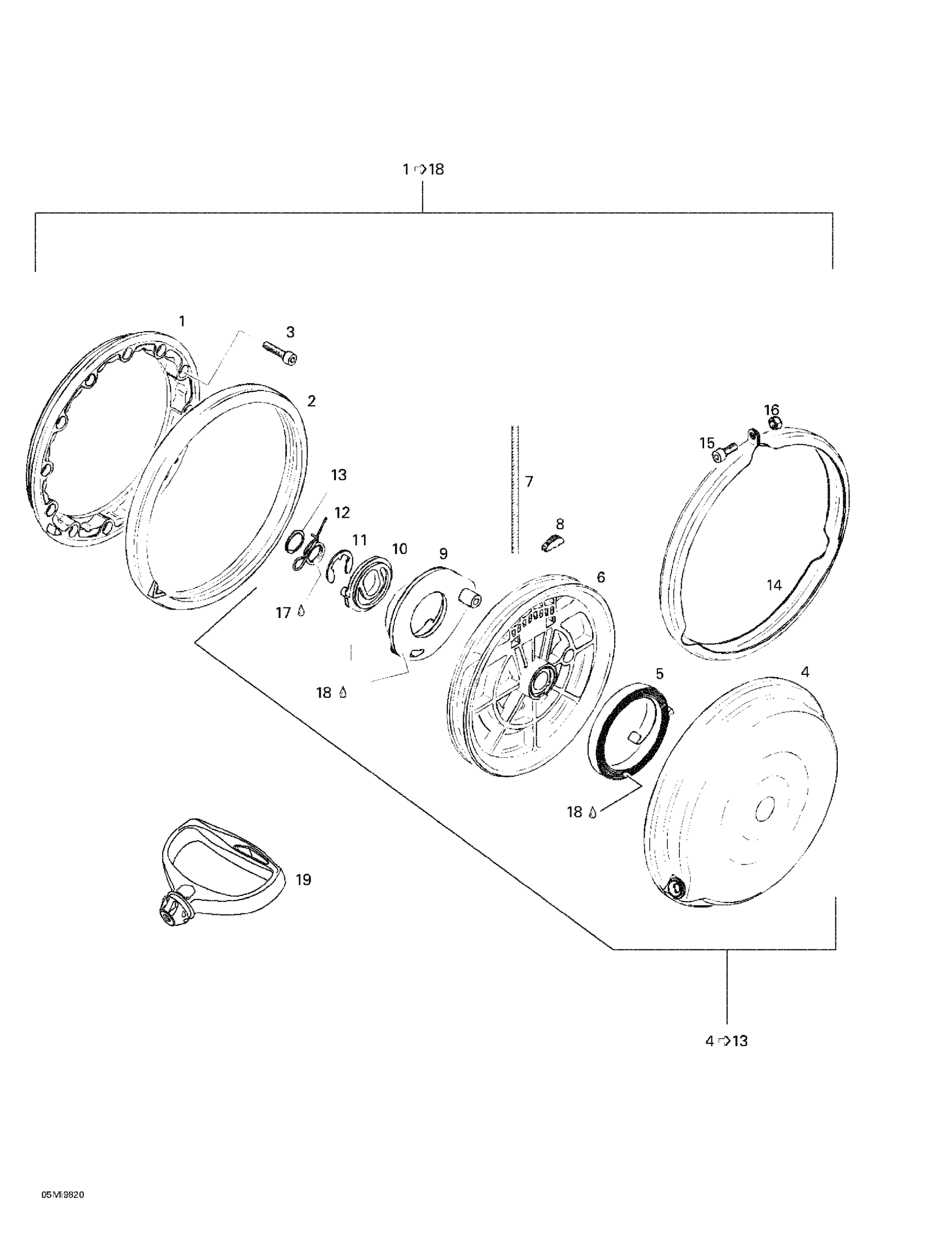 Схема узла: Rewind Starter