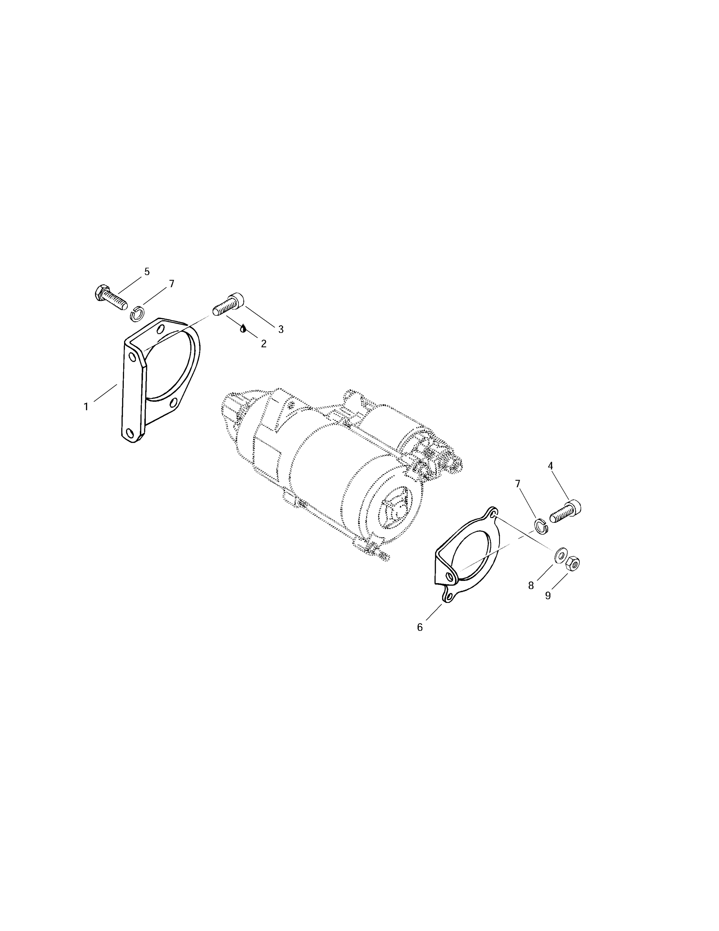 Electric Starter Bracket