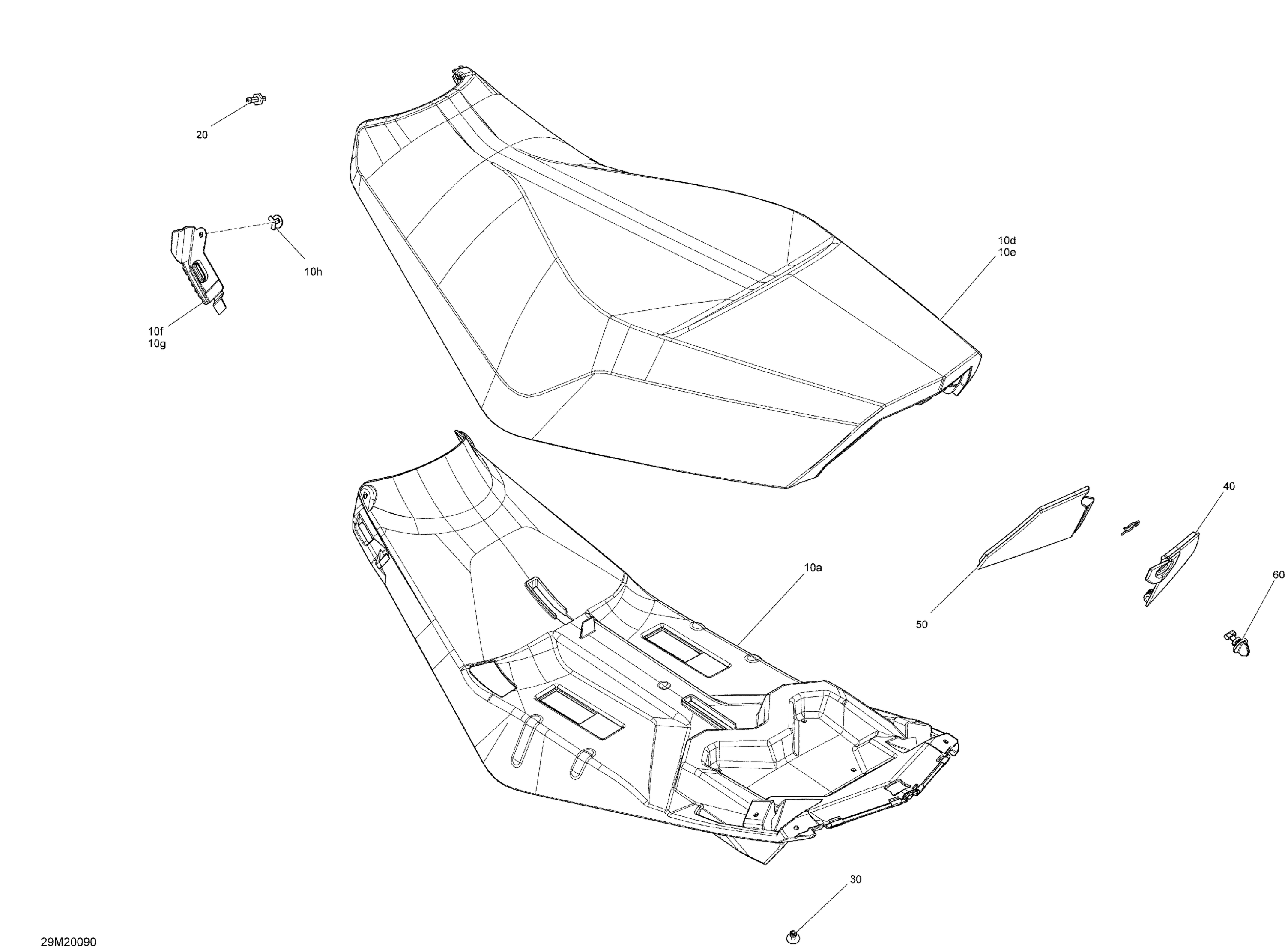 Схема узла: Seat - Main Section - Sport