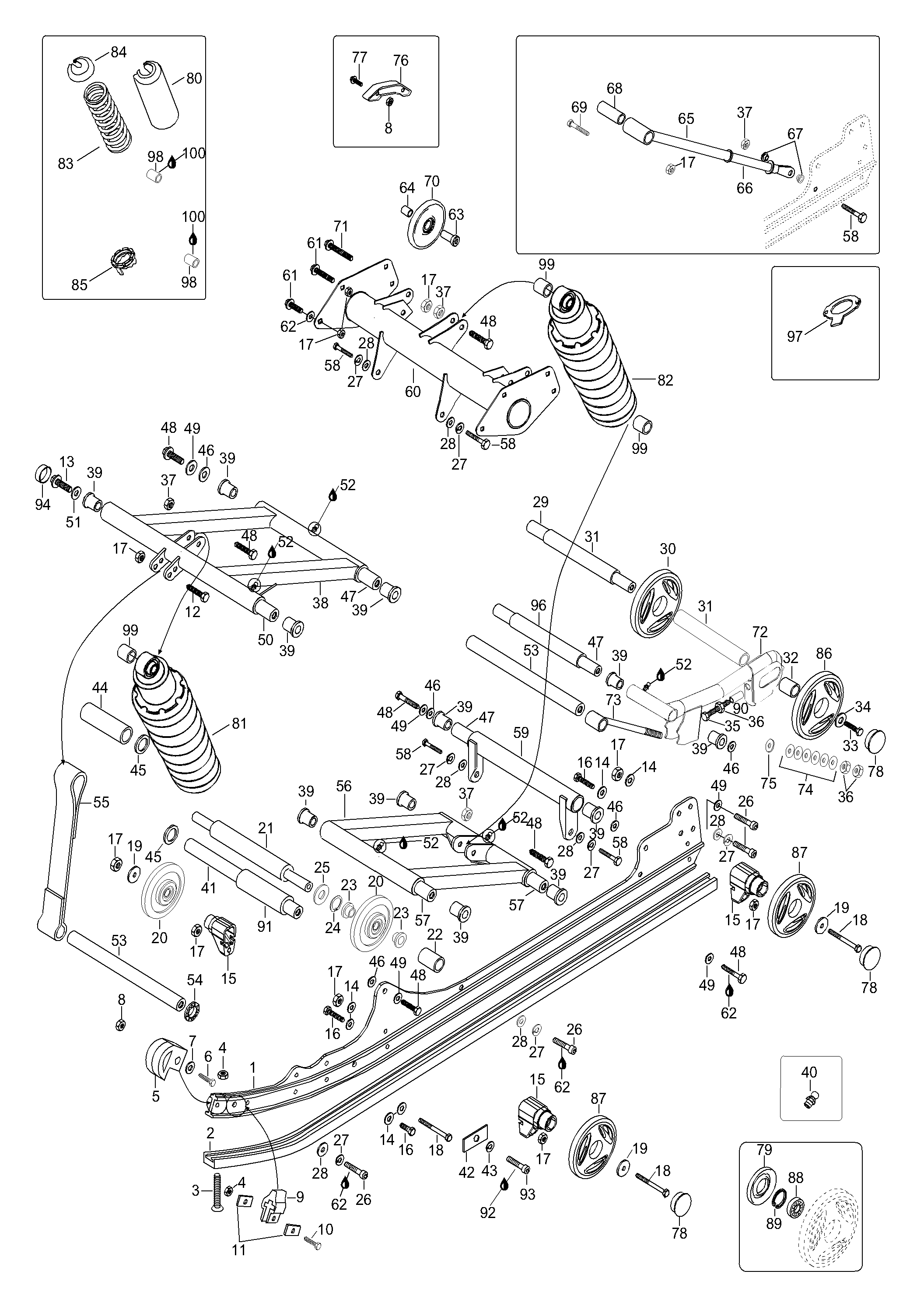 Схема узла: Rear Suspension