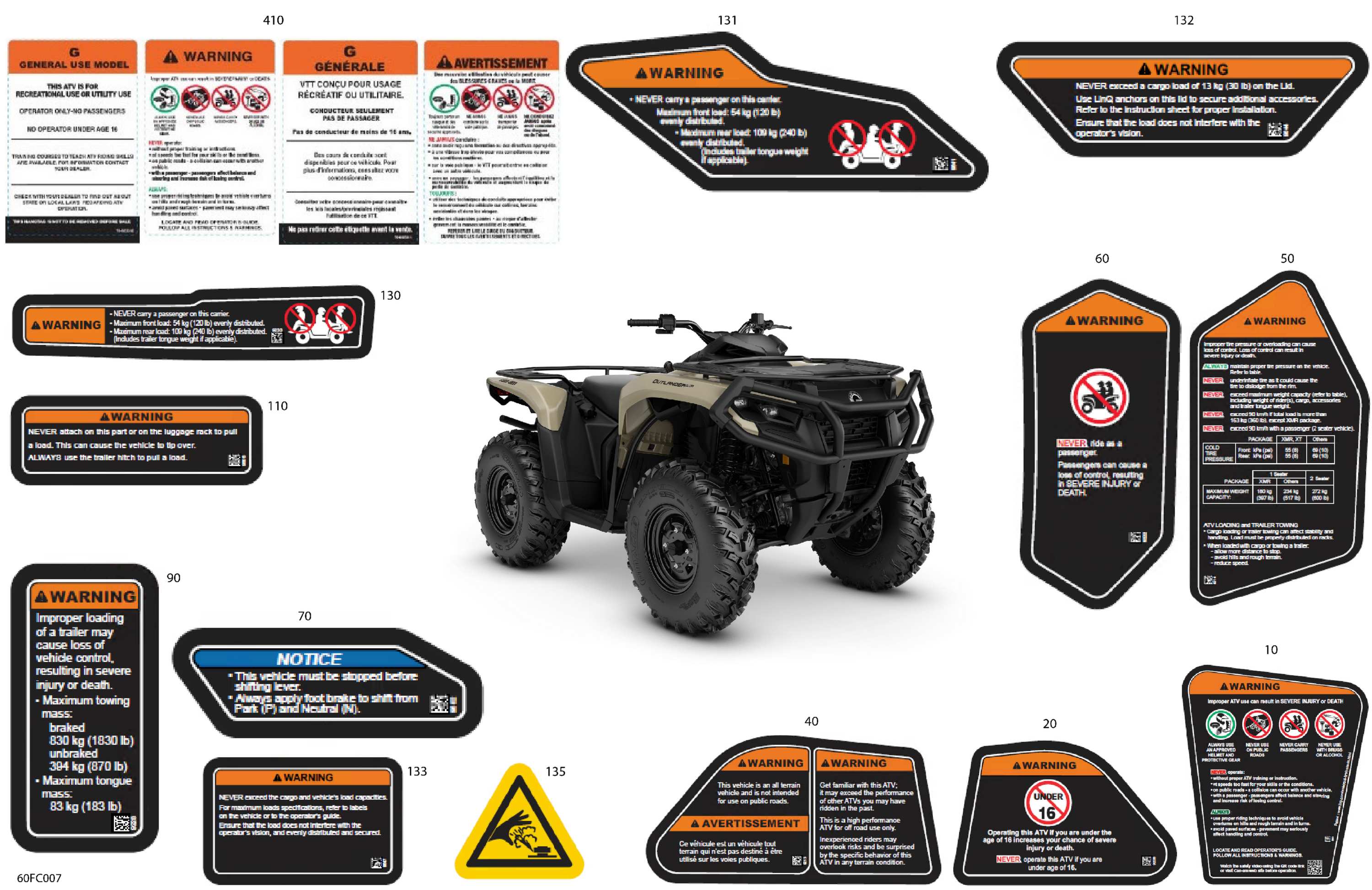 Body - Warning Decals