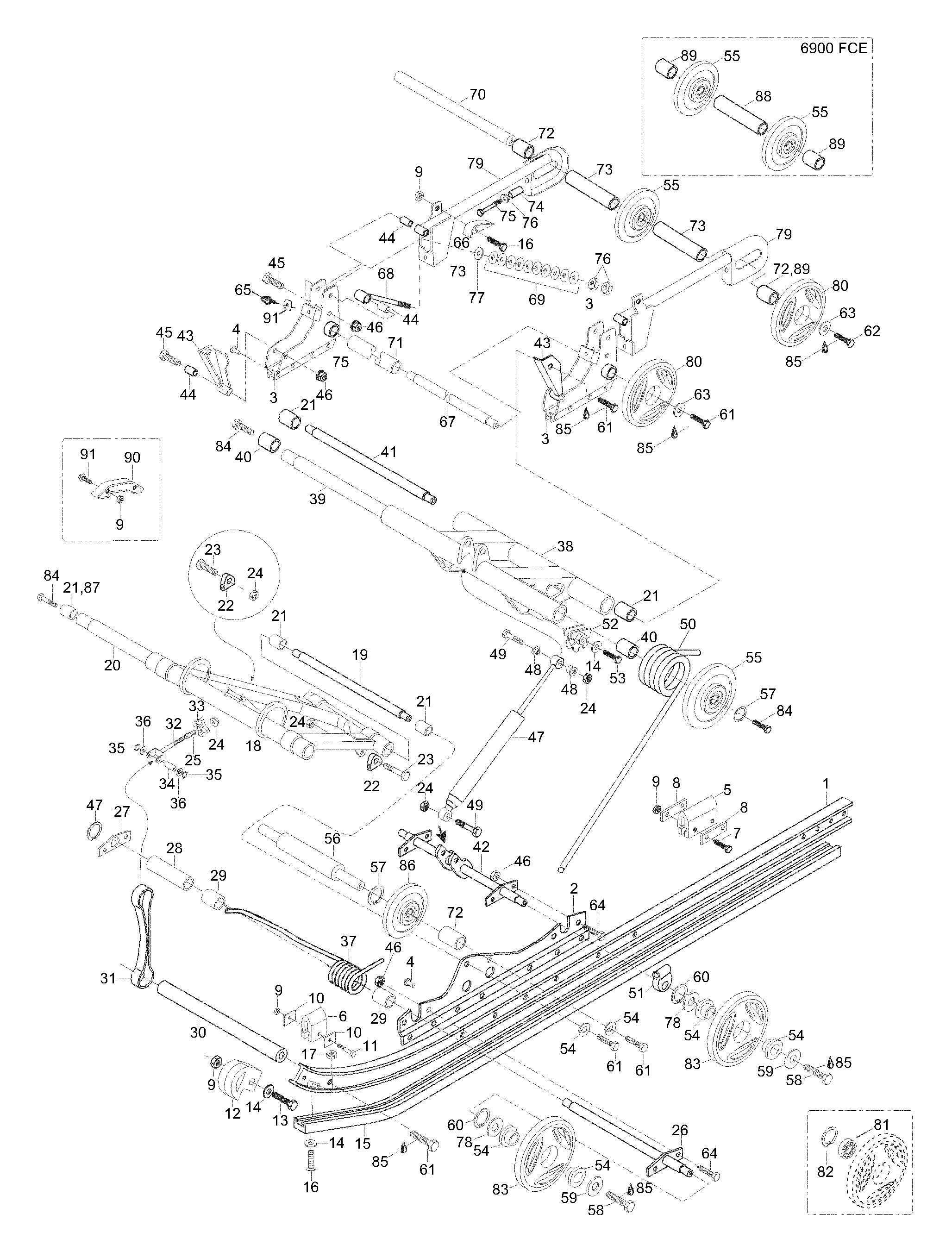 Схема узла: Rear Suspension