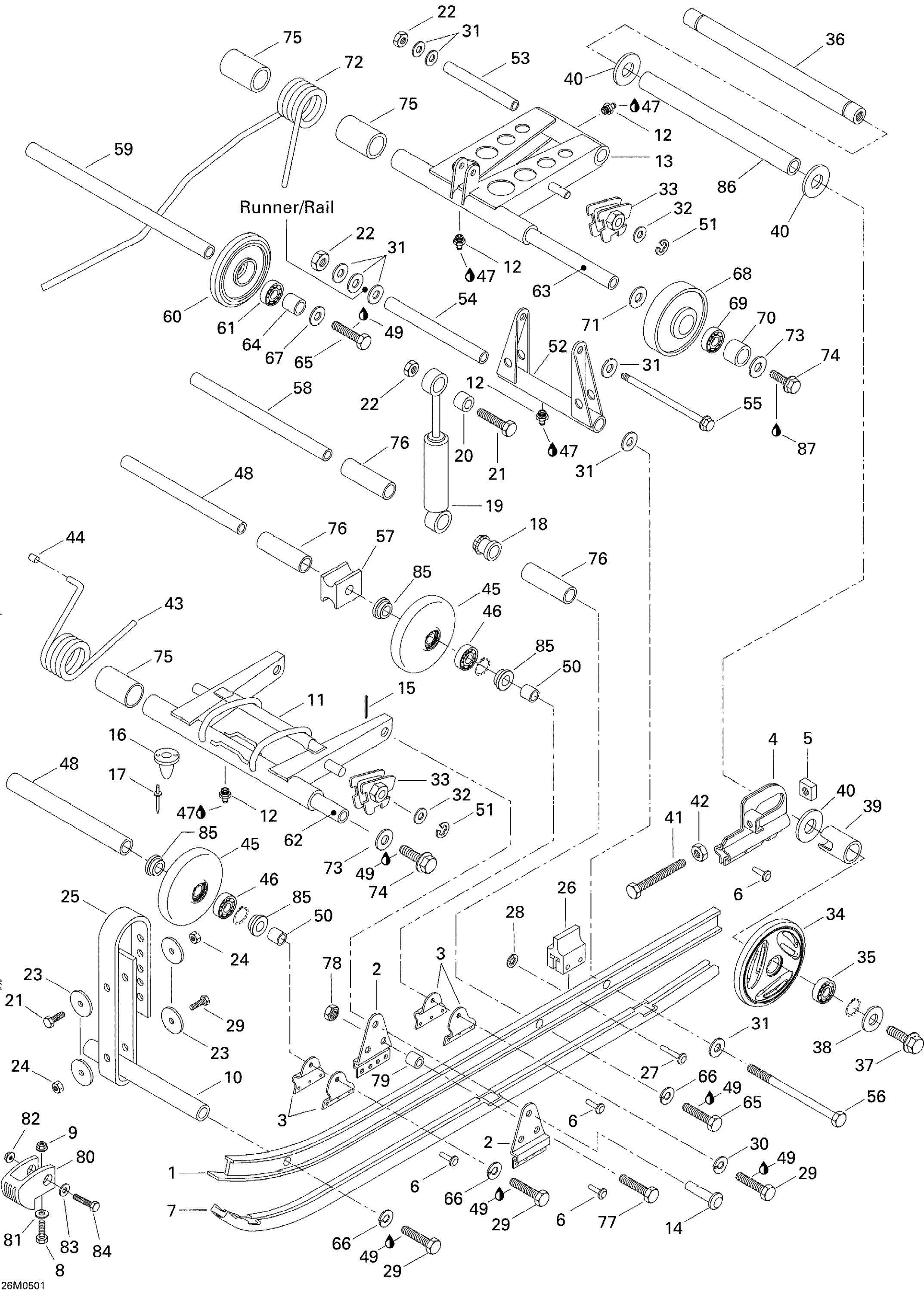 Схема узла: Rear Suspension