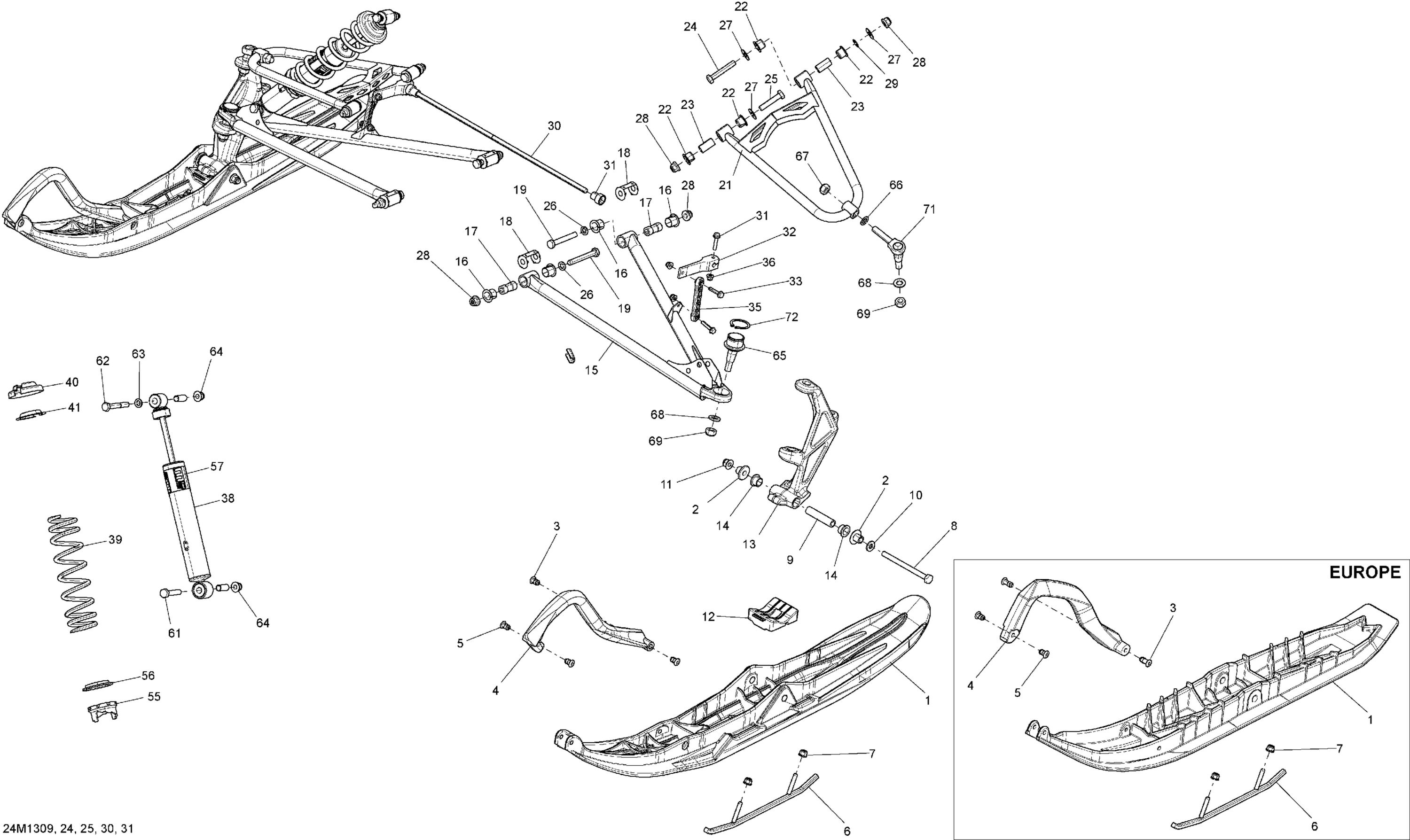 Front Suspension And Ski