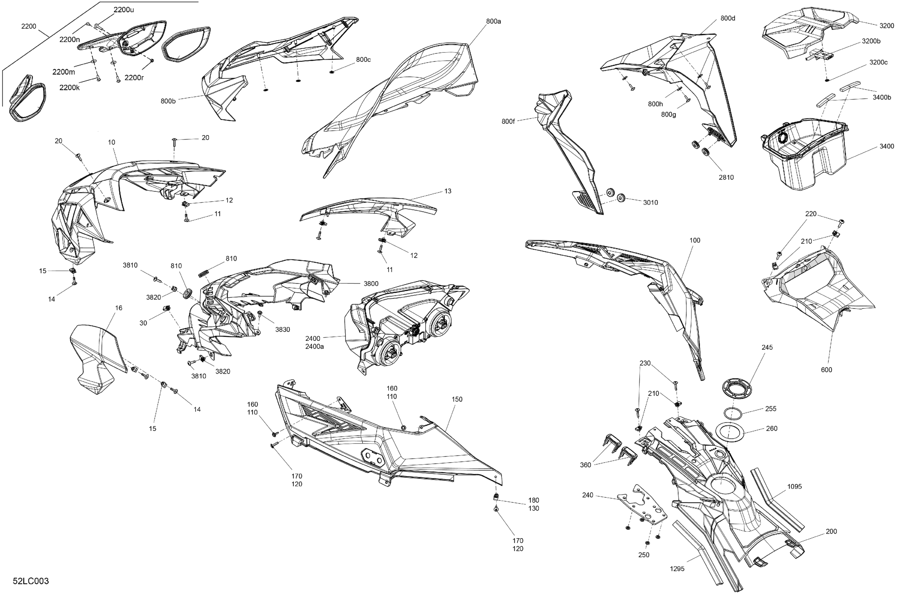 Body - Hood Section and WindShield