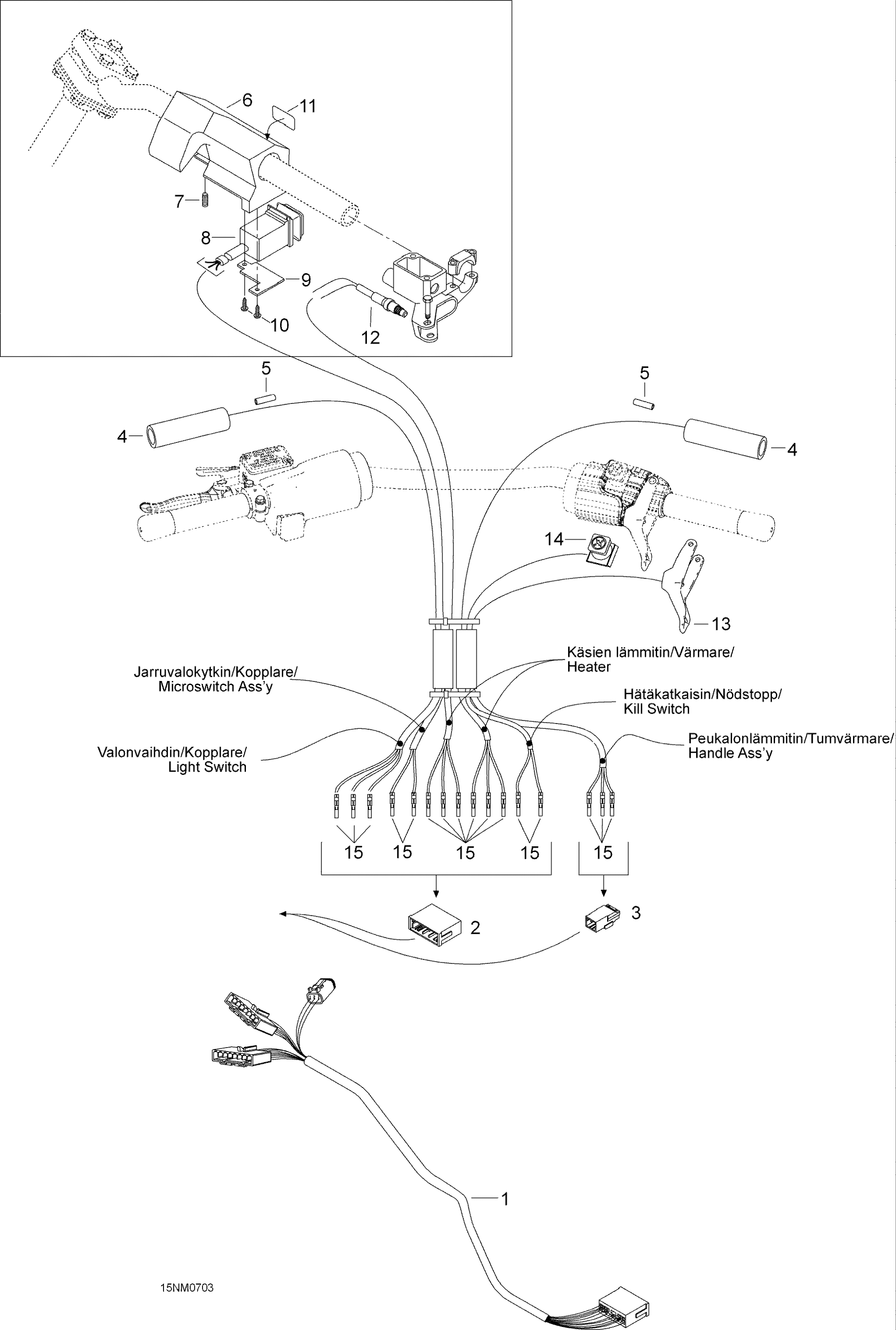 Схема узла: Steering Harness