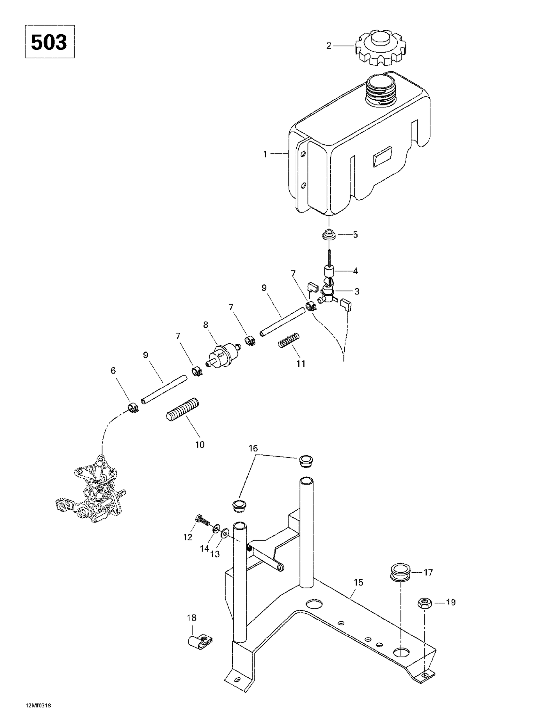 Oil Tank And Support (503)
