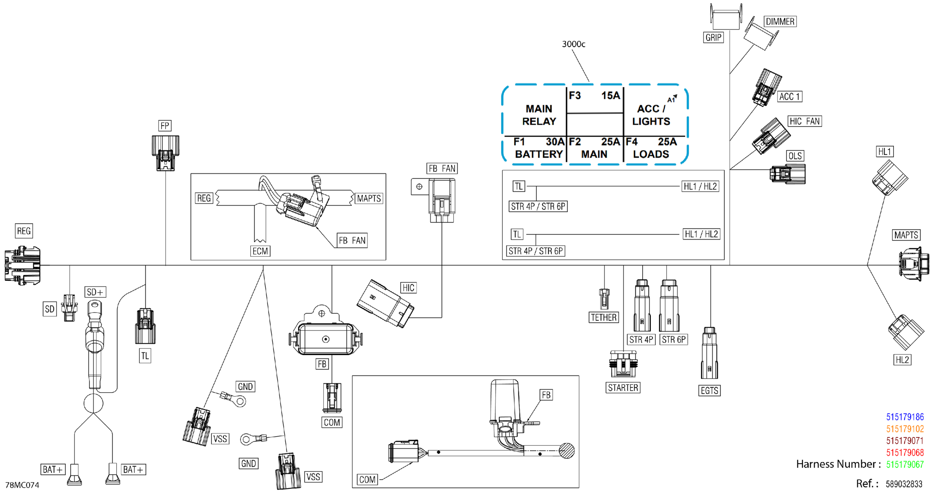 Electric - Main Harness - 515179371