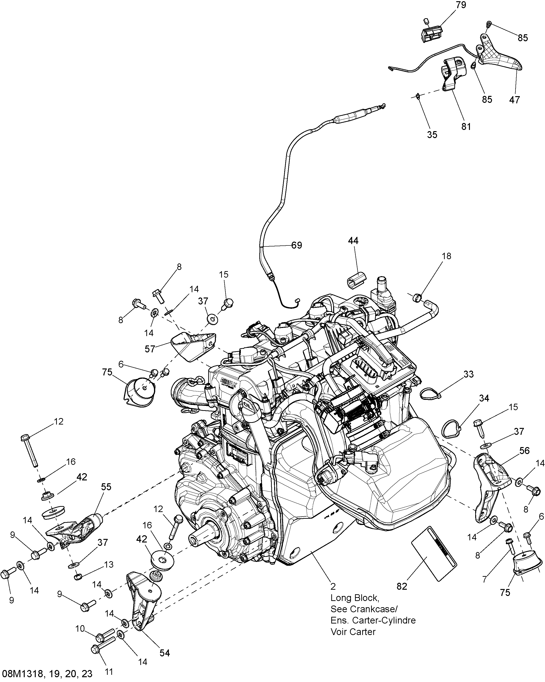 Схема узла: Engine And Engine Support