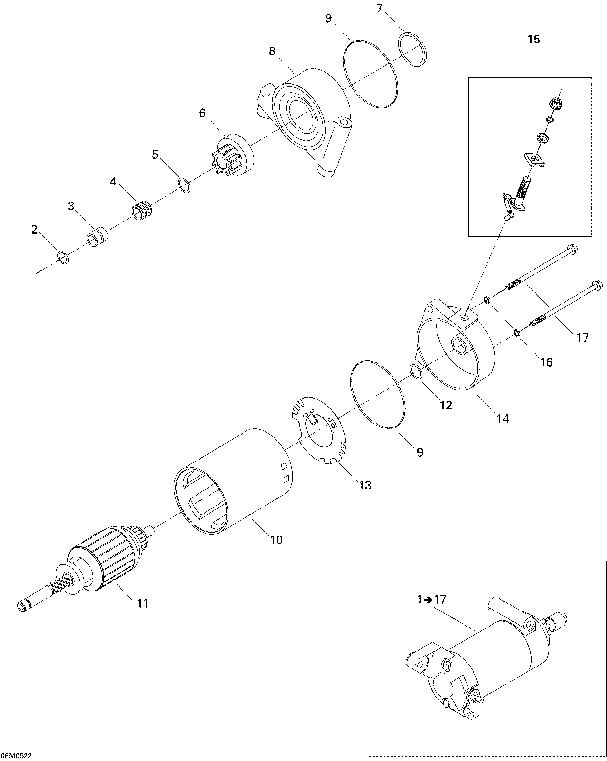 Схема узла: Electric Starter 380F
