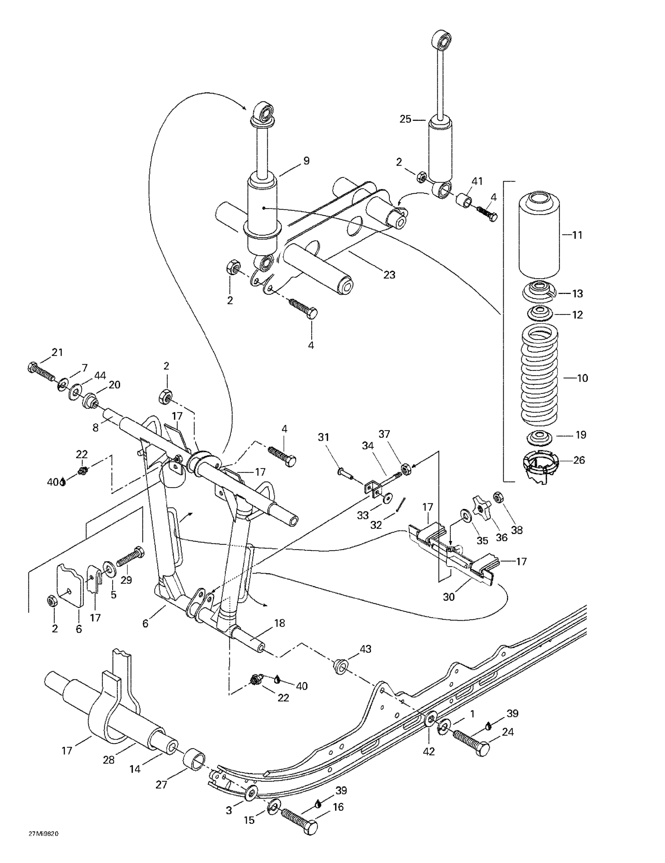 Схема узла: Front Arm, Rear Suspension