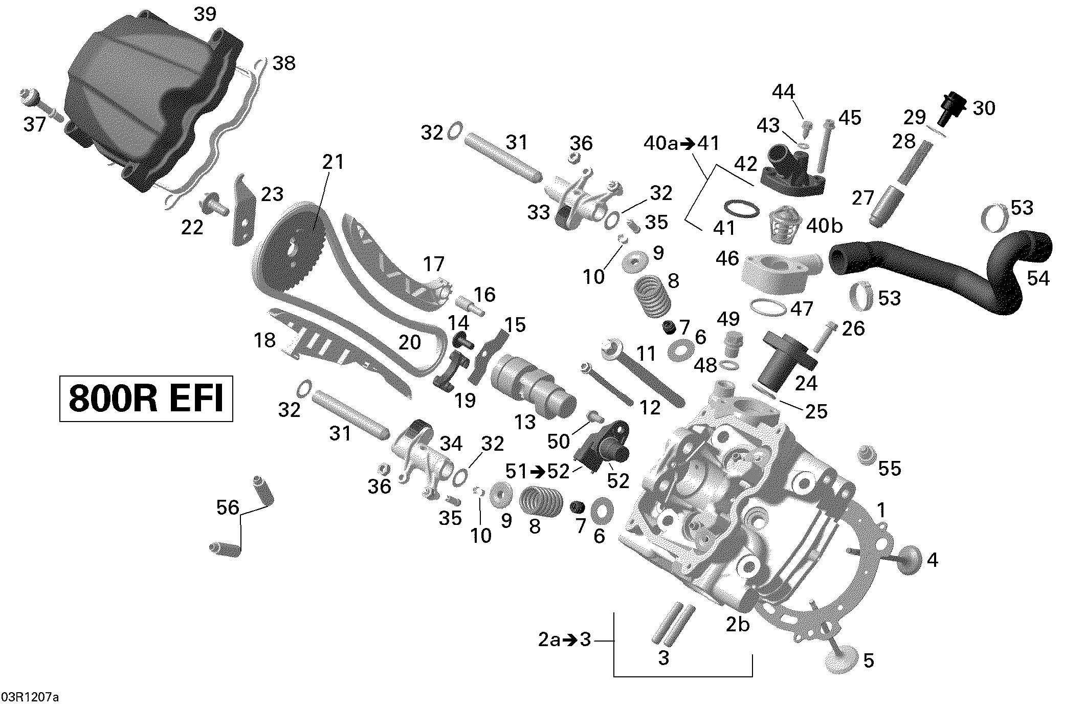 Схема узла: Cylinder Head, Front