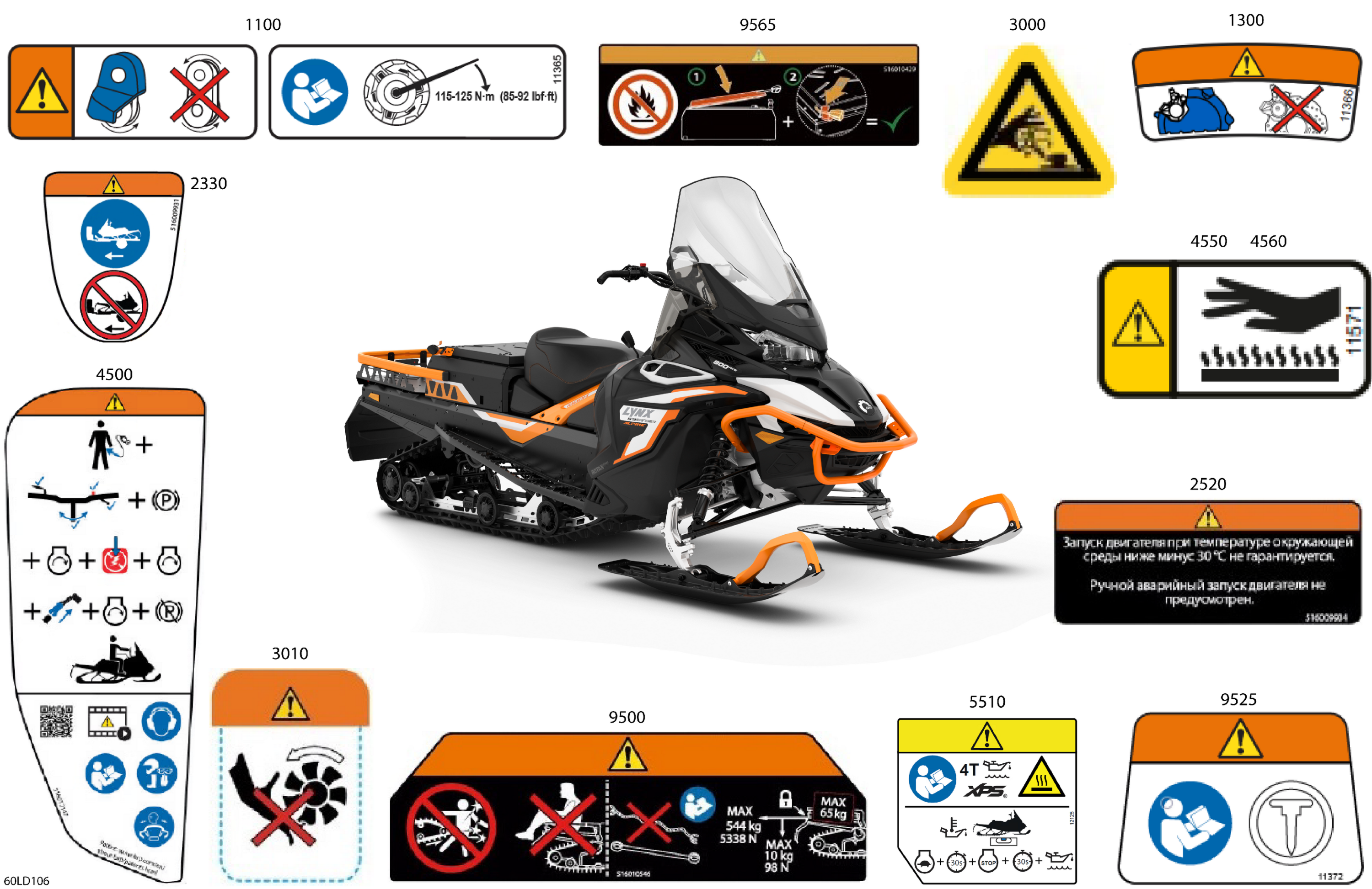Схема узла: Body - Warning Decals