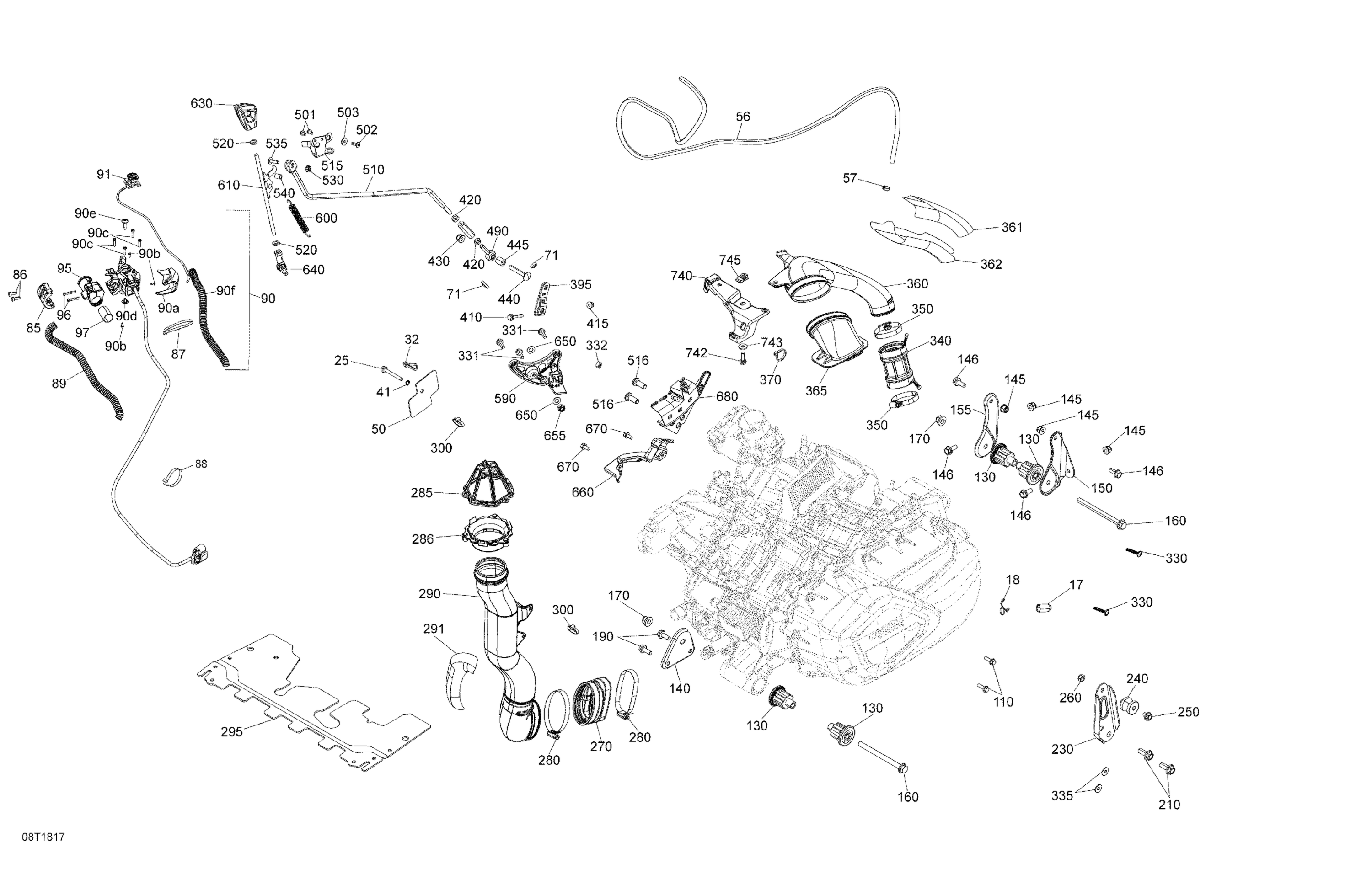 Engine Outlander 450 EFI - 570 EFI