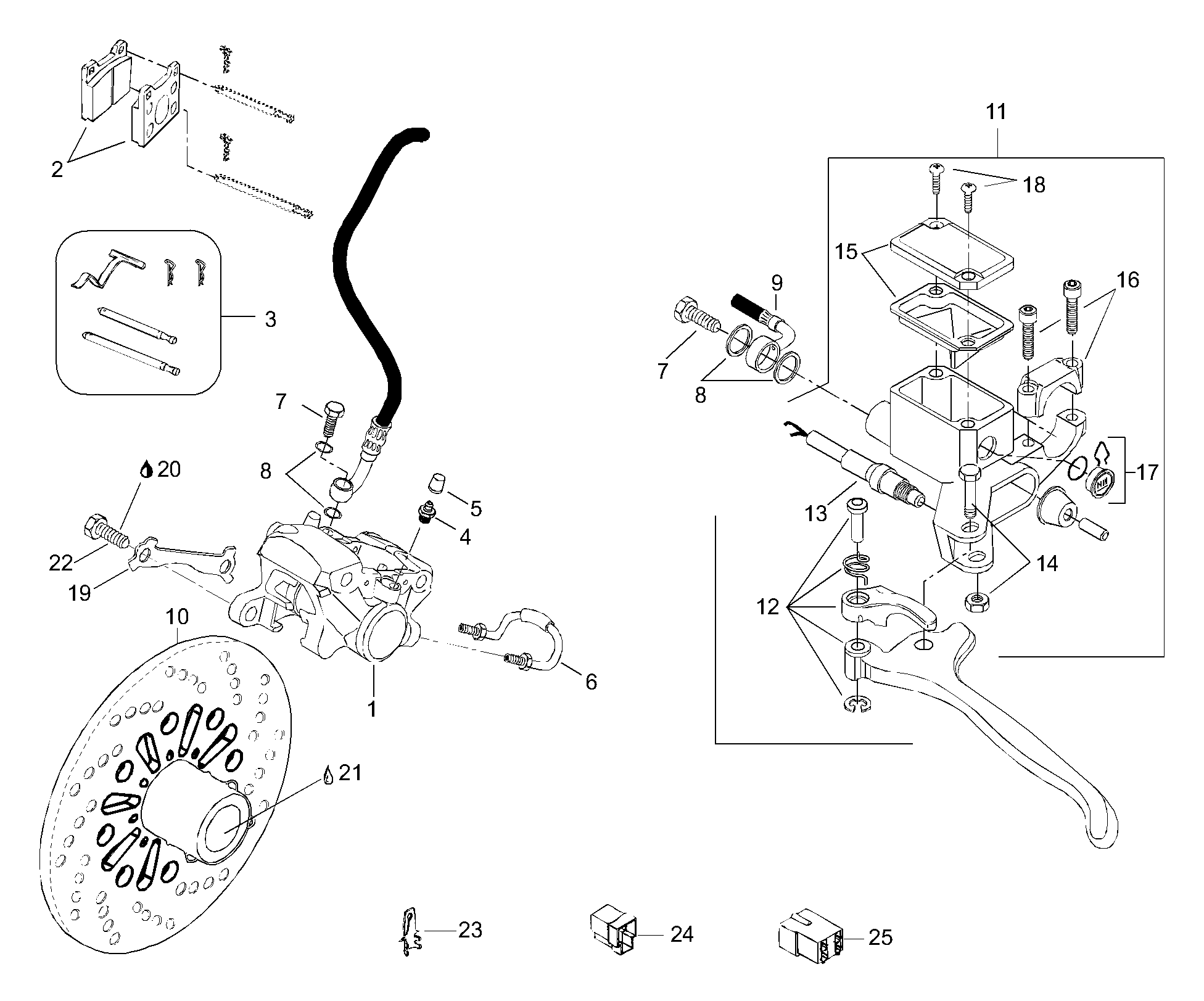 Схема узла: Brake Assy