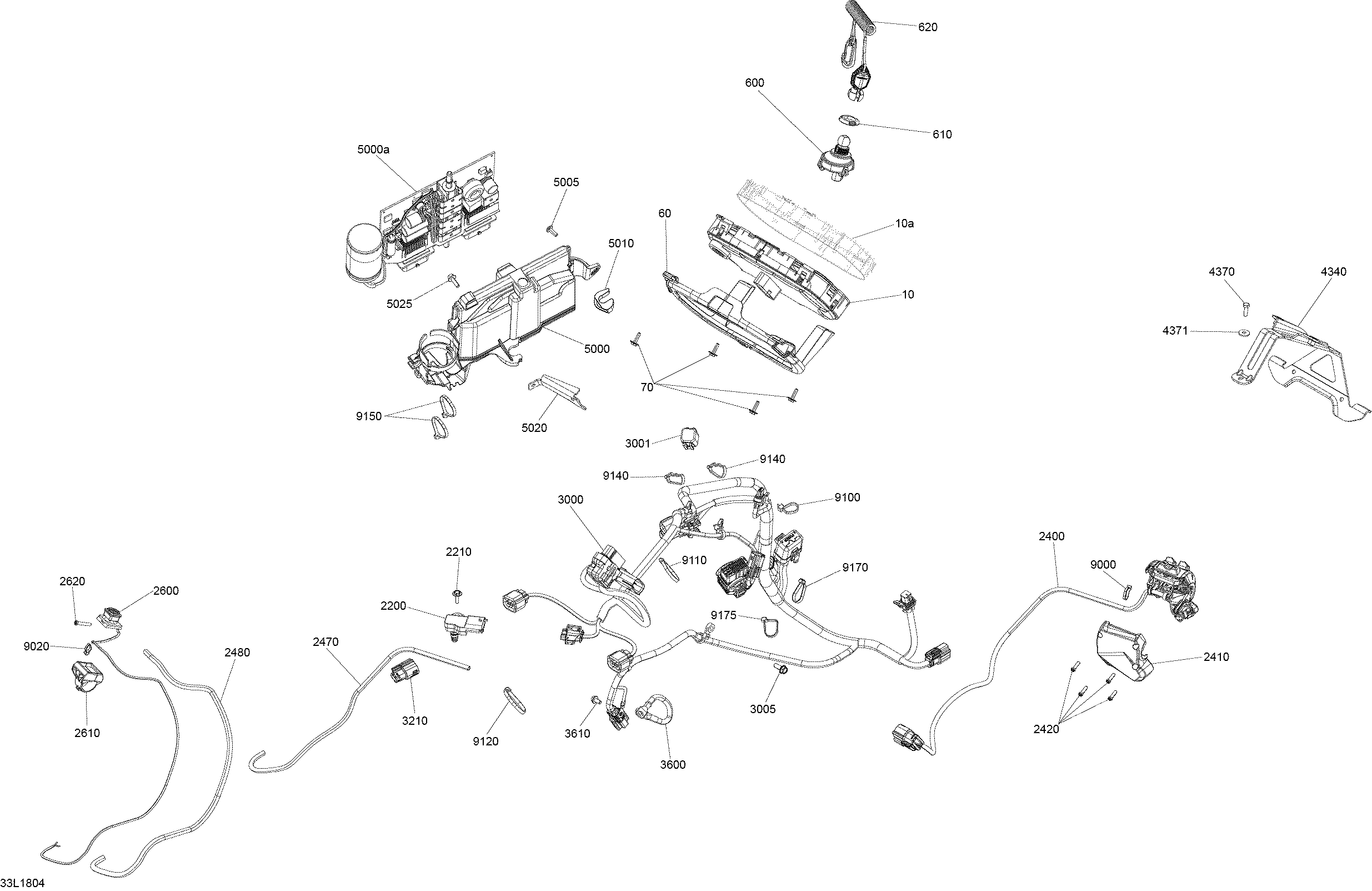 Electrical System Rave - 850 E-TEC Manual Starter
