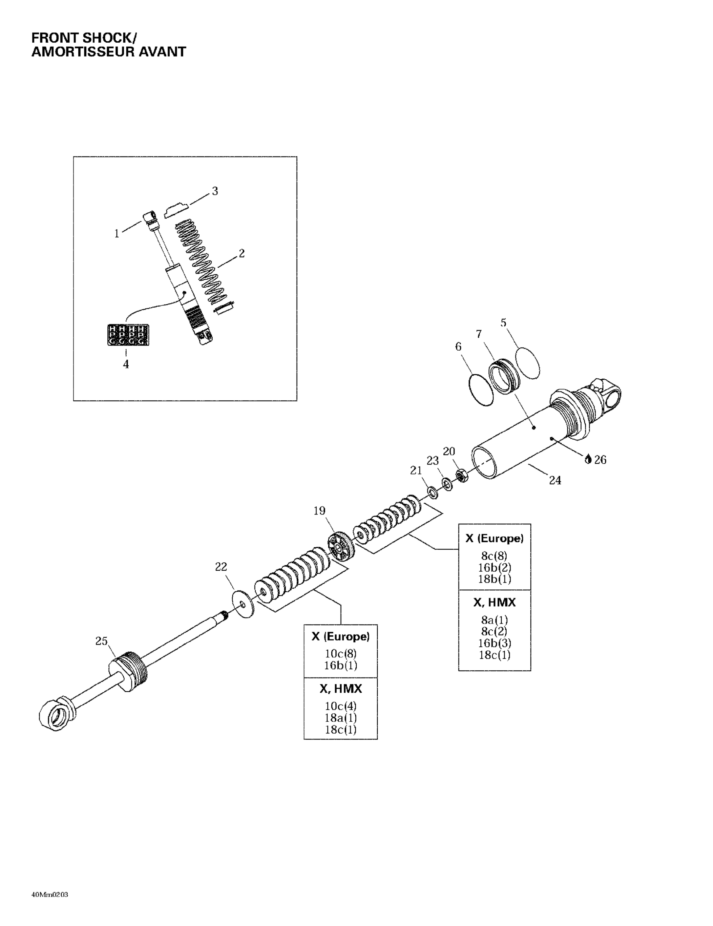 Front Take Apart Shocks