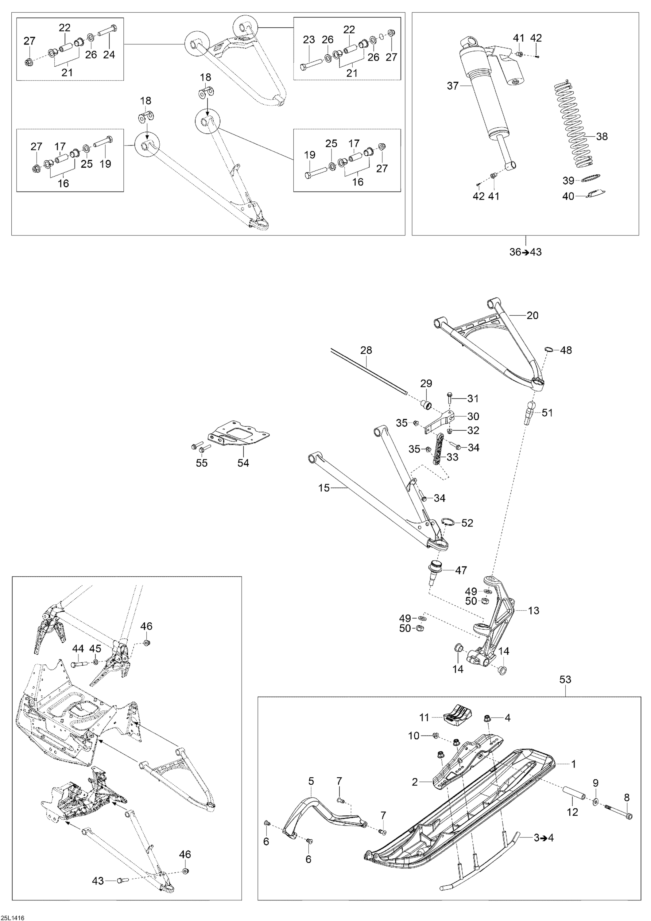 Front Suspension And Ski