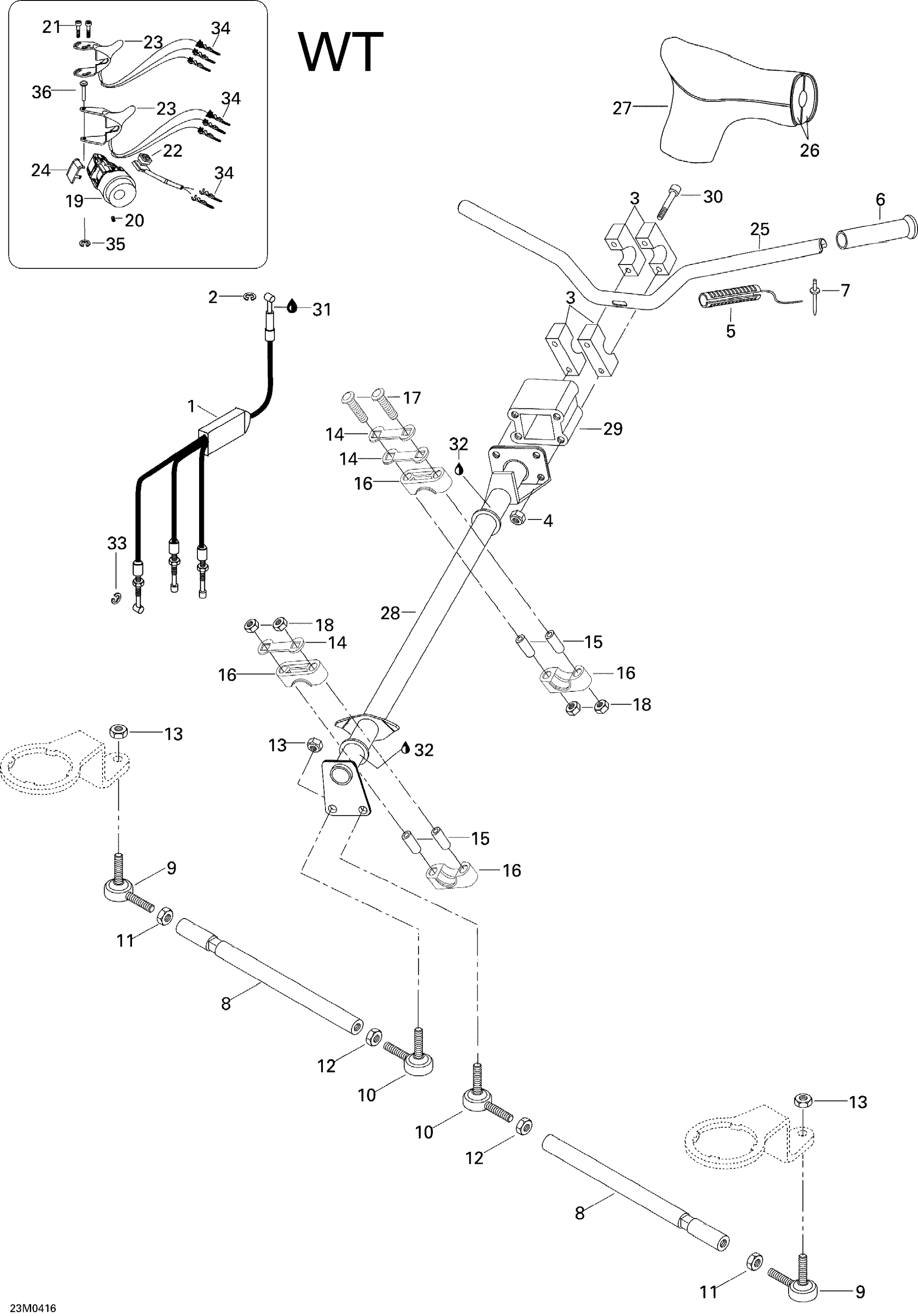 Схема узла: Steering System WT/ WTLC