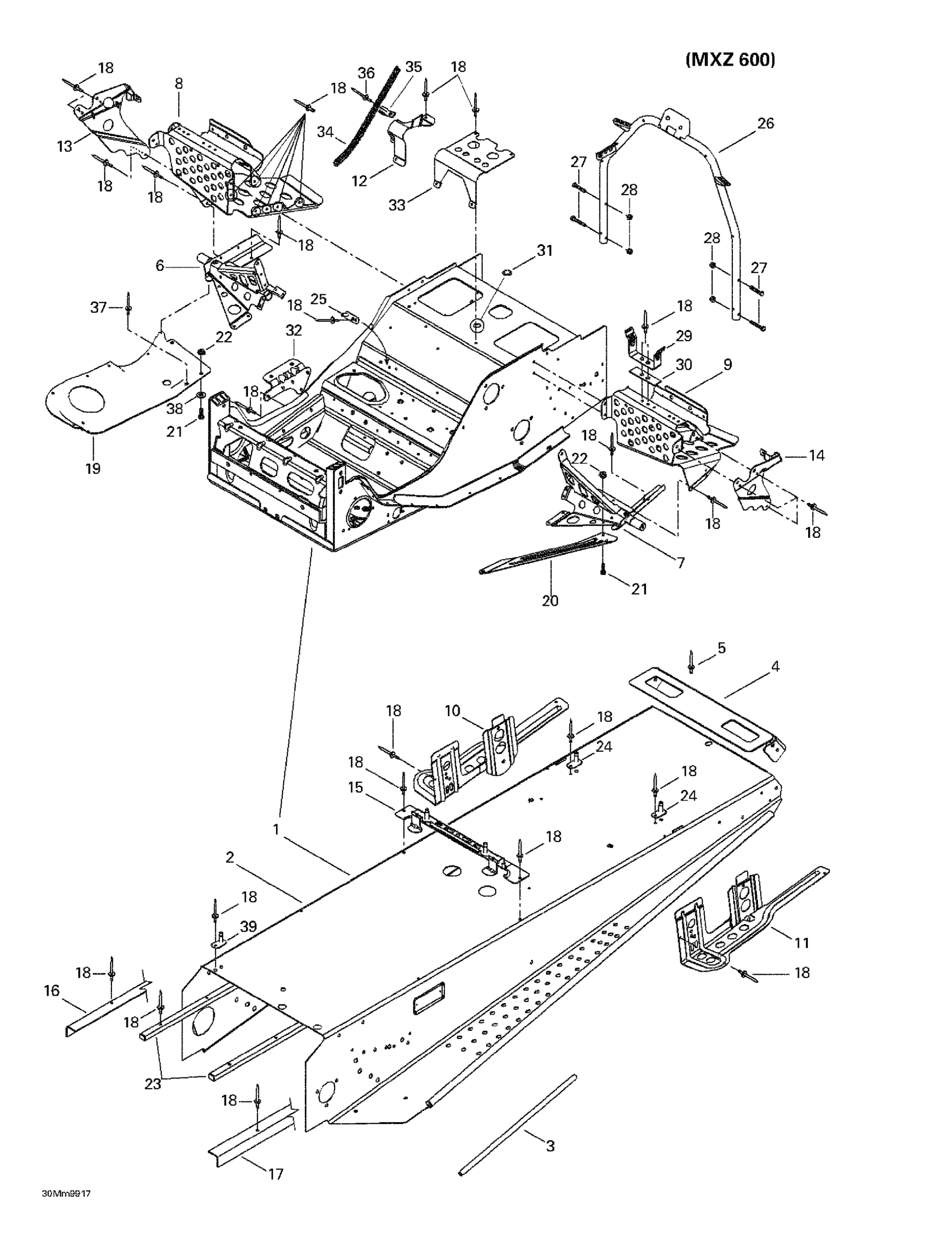Схема узла: Frame And Accessories (MX Z 600)