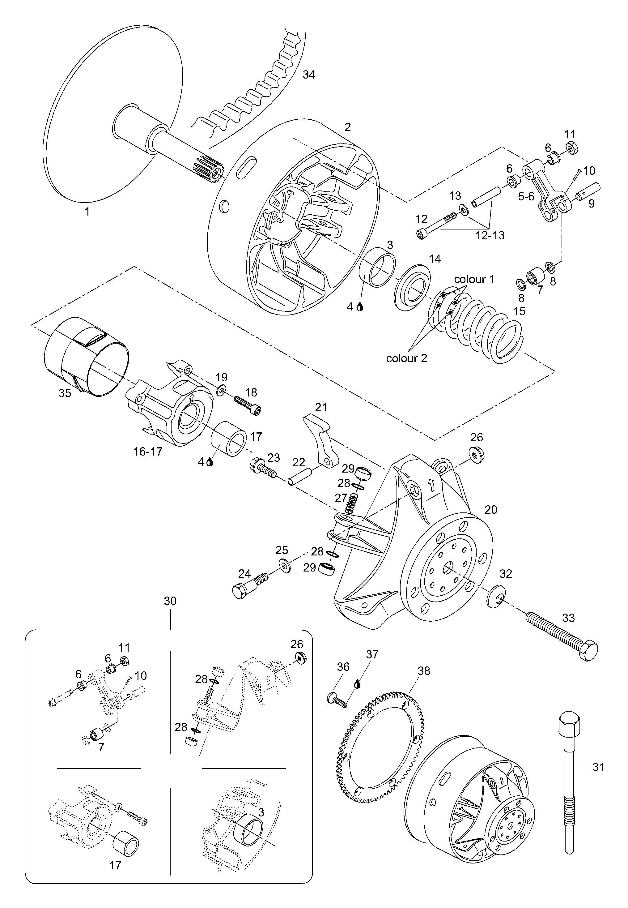 Схема узла: Clutch
