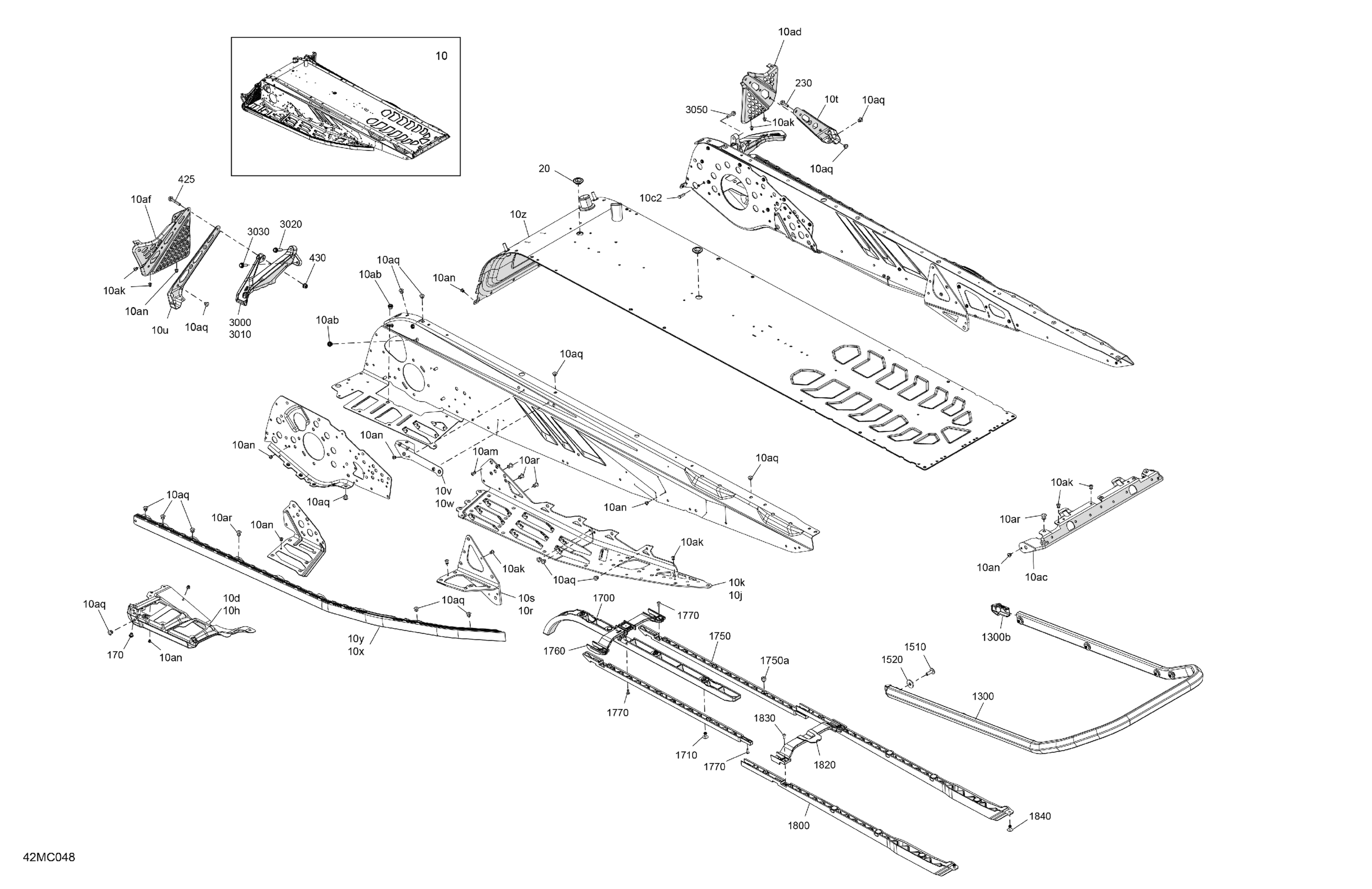 Схема узла: Frame - System - Rear Section