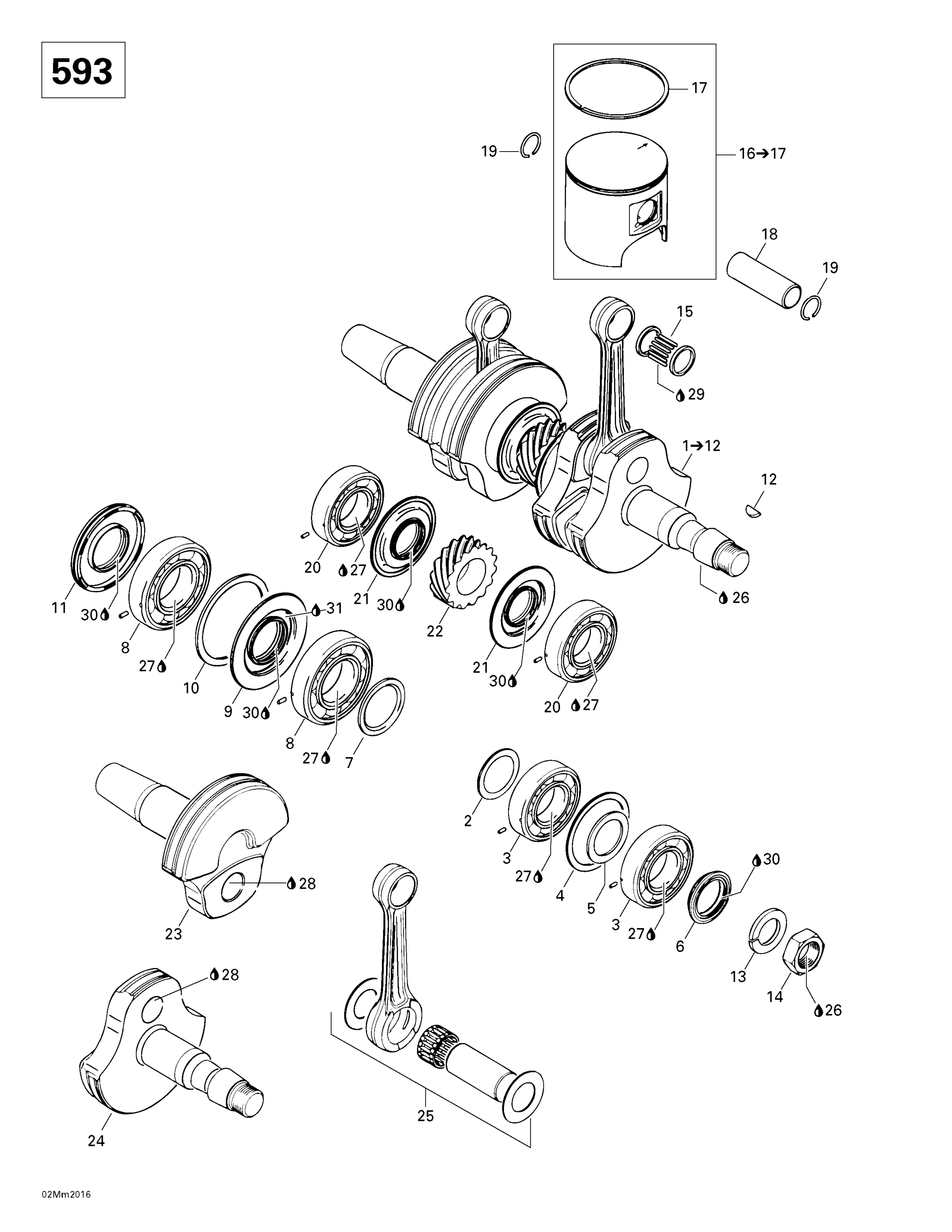 Crankshaft And Pistons