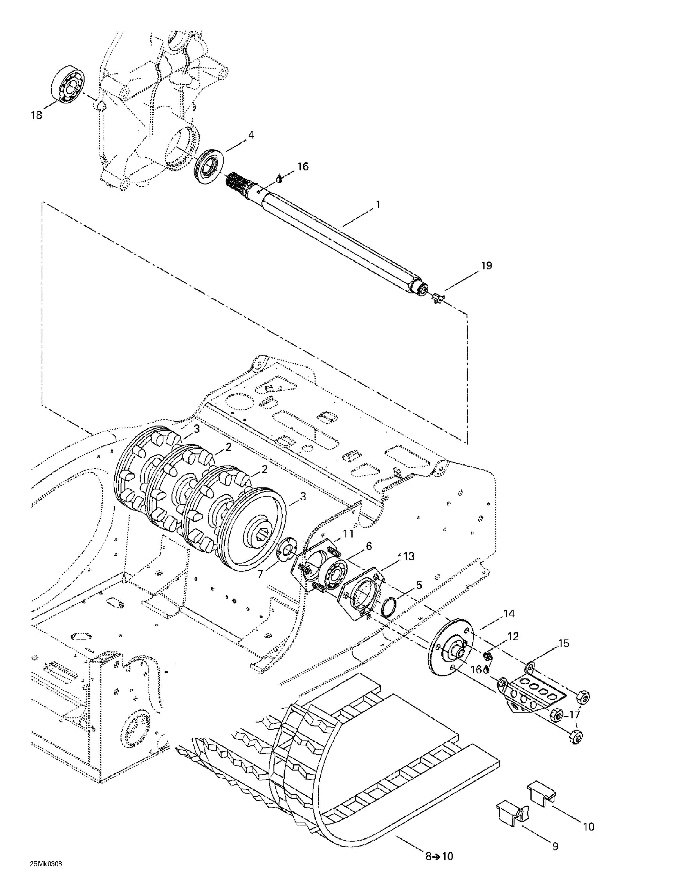 Схема узла: Drive Axle And Track