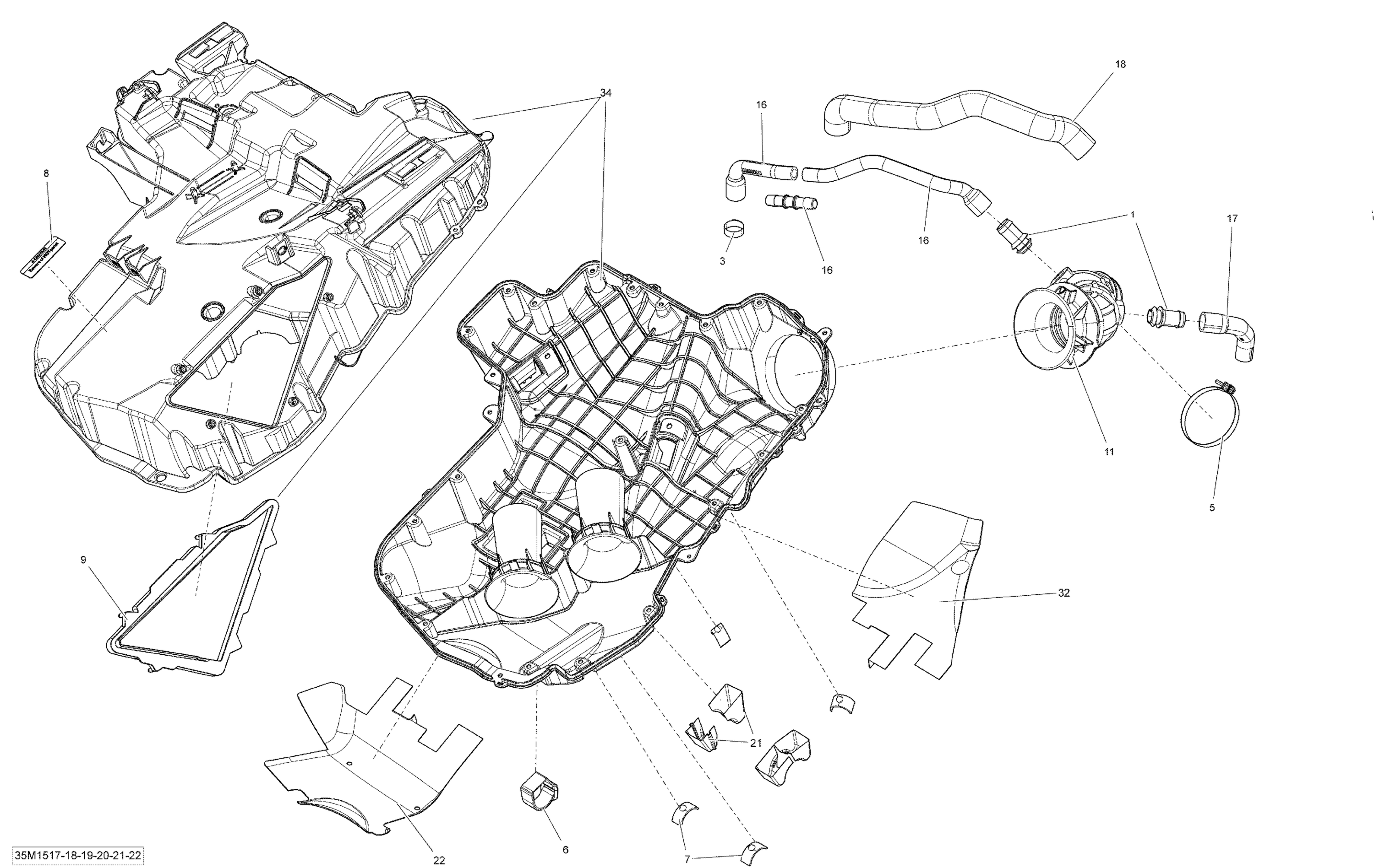 Схема узла: Air Intake System _35M1520