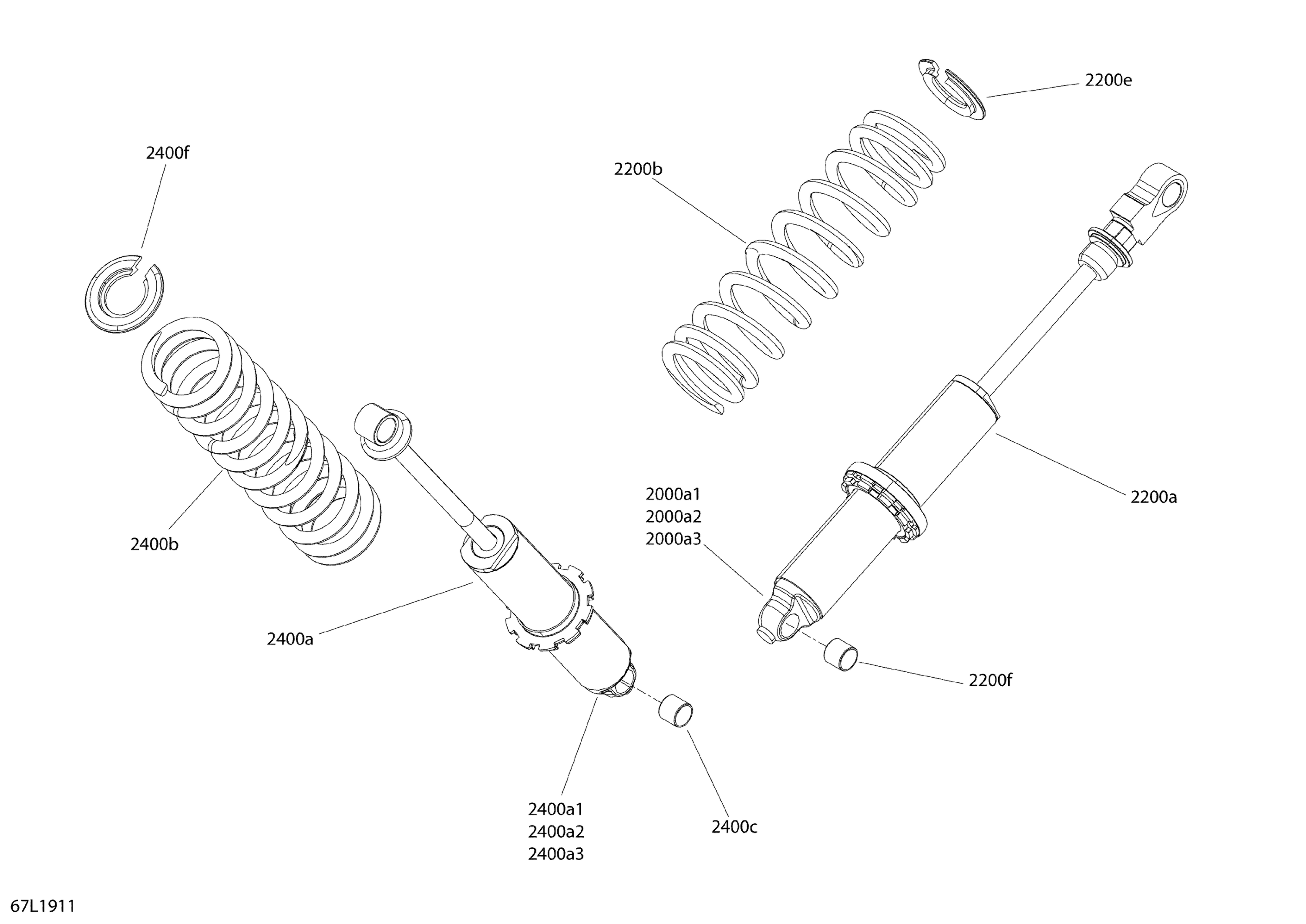 Rear Shocks - Commander 800