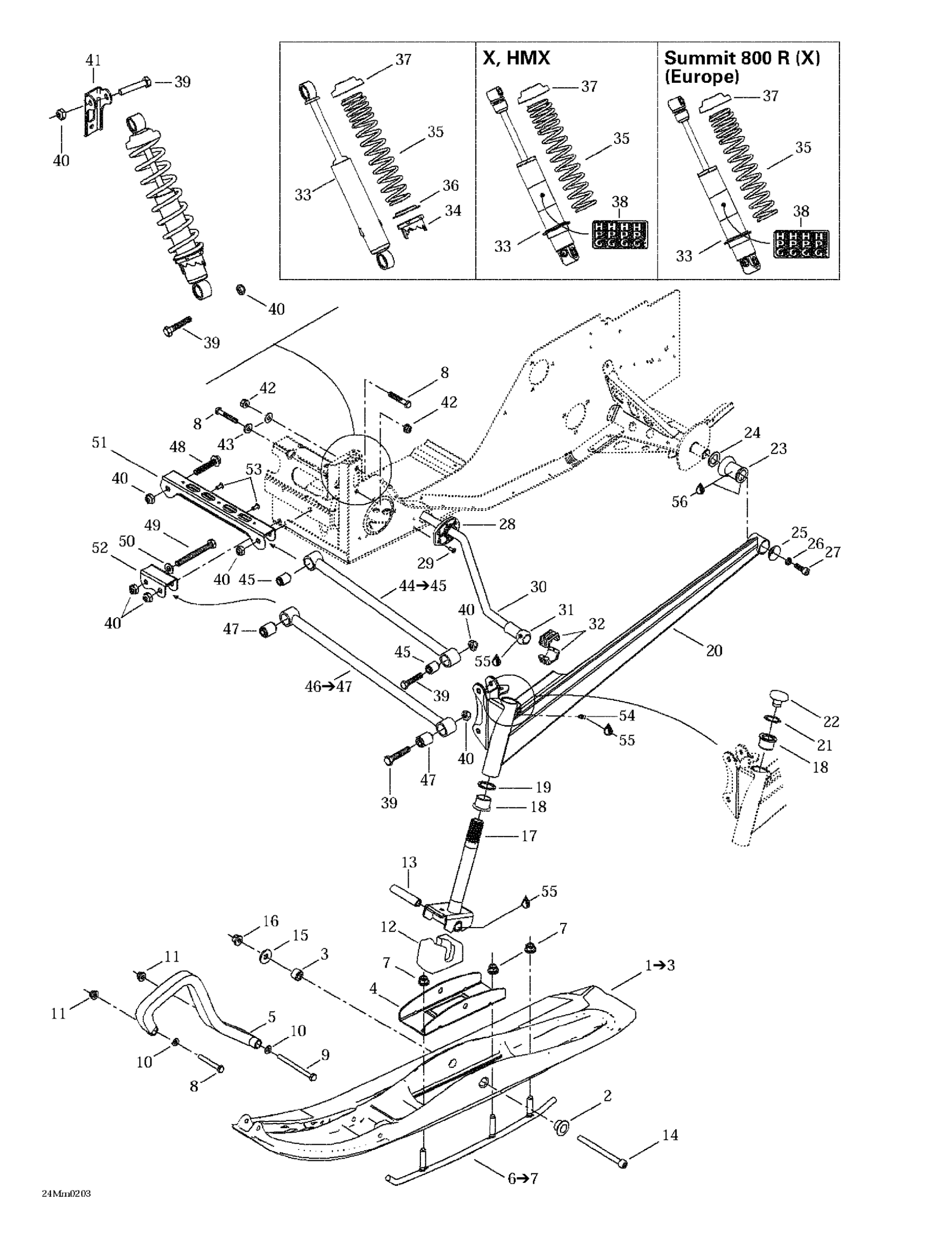 Front Suspension And Ski