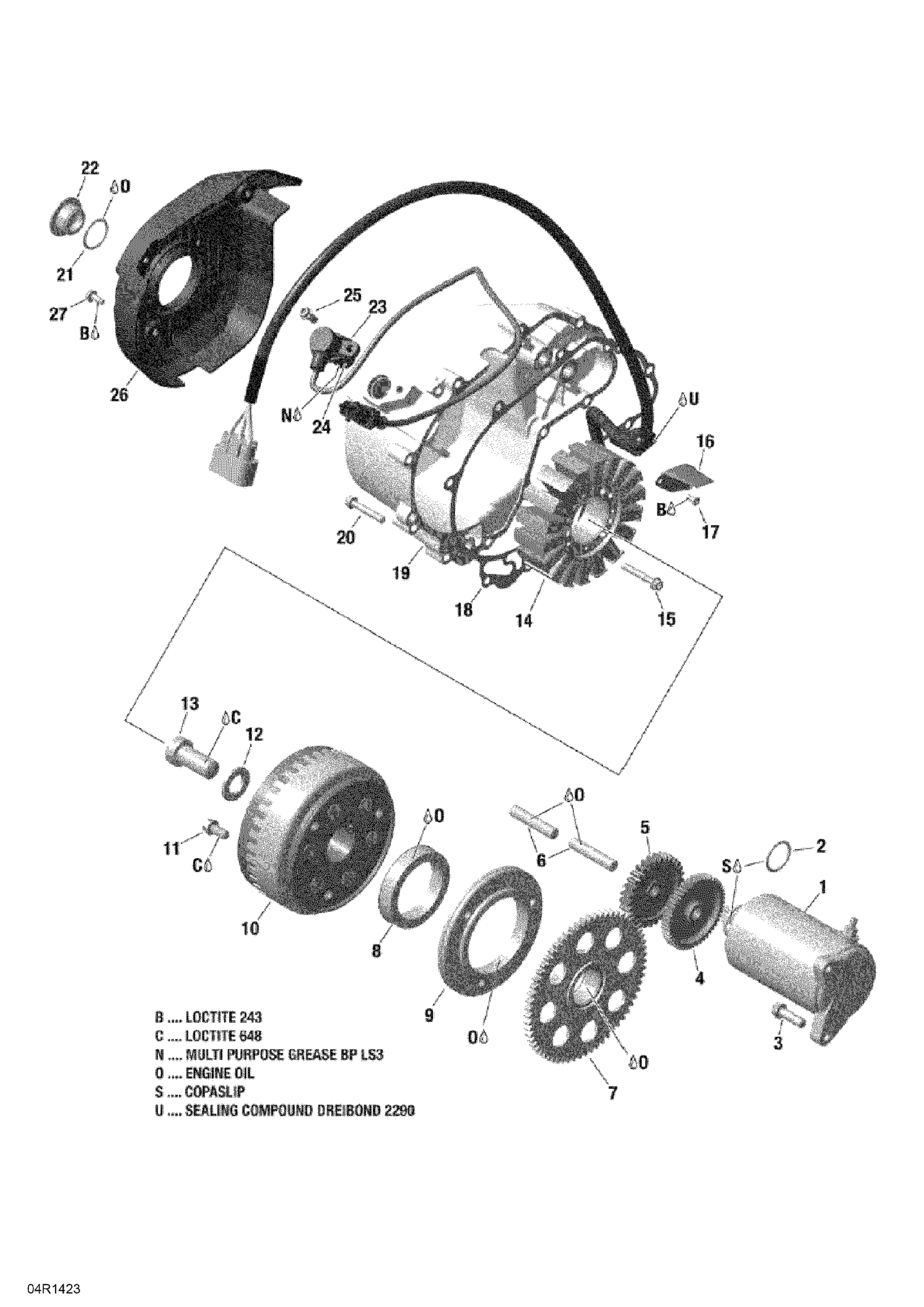 Magneto And Electric Starter _04R1423