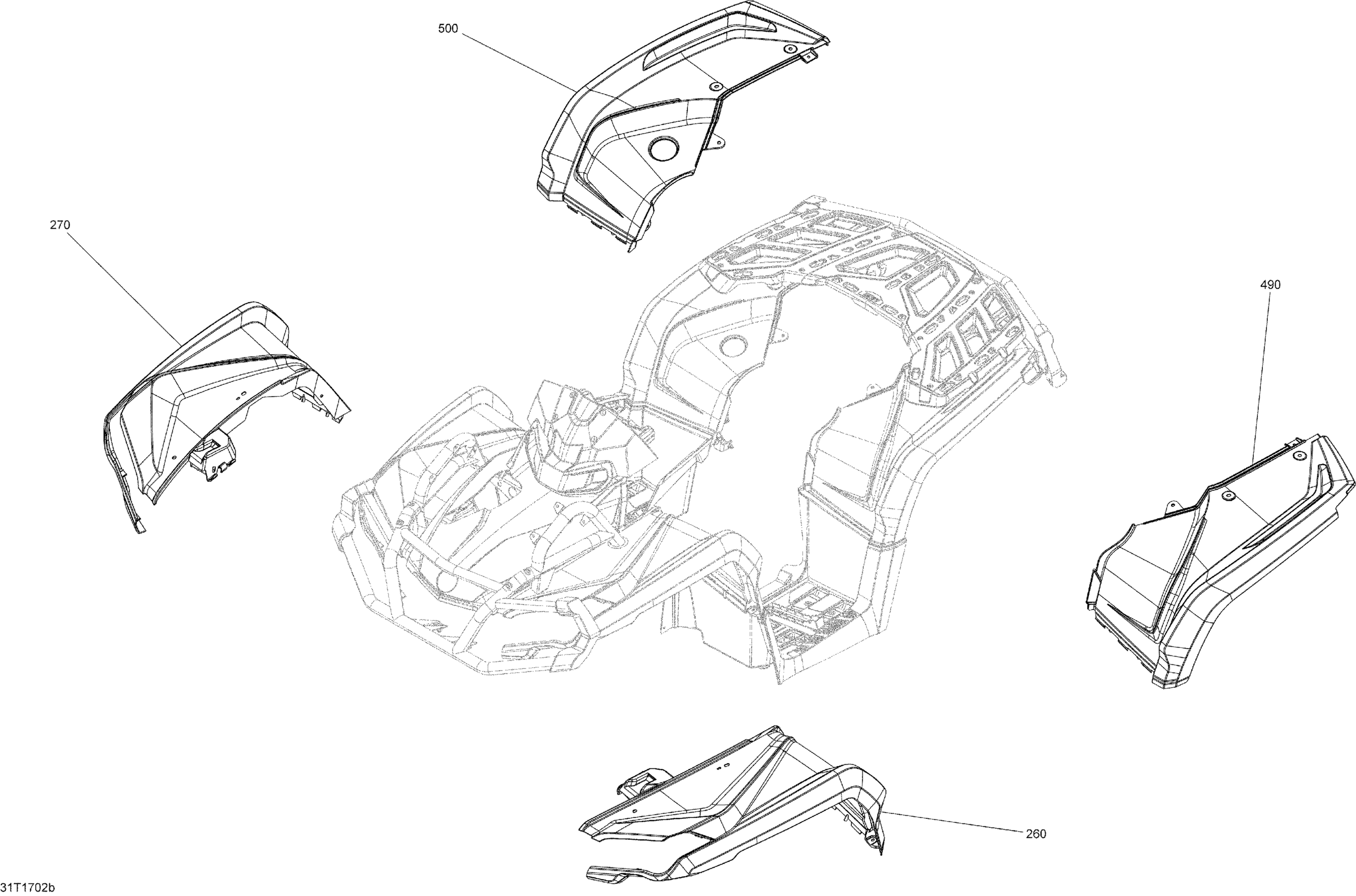 Схема узла: Body And Accessories - with Fenders All Models