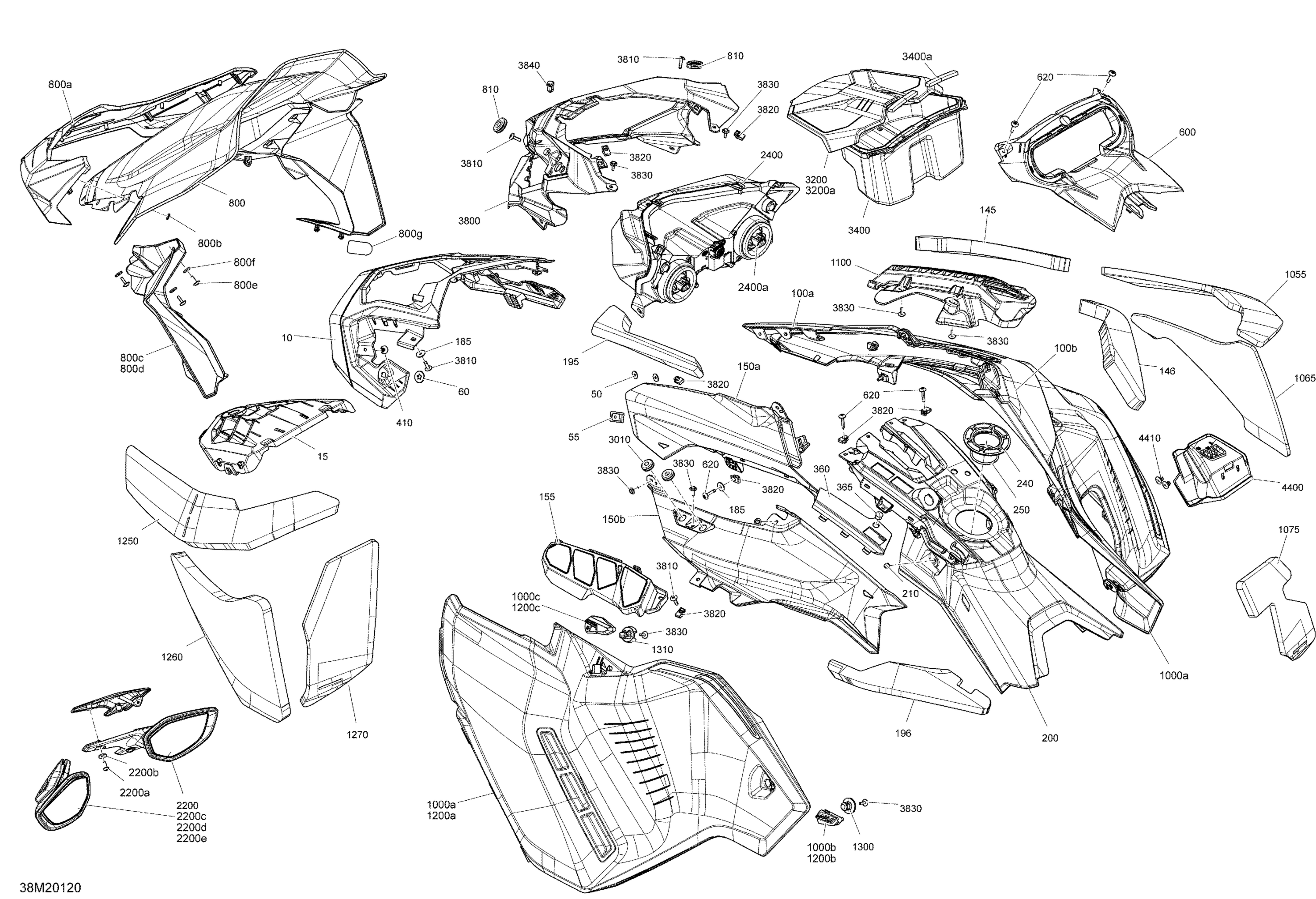 Схема узла: Body - Hood Section - SE