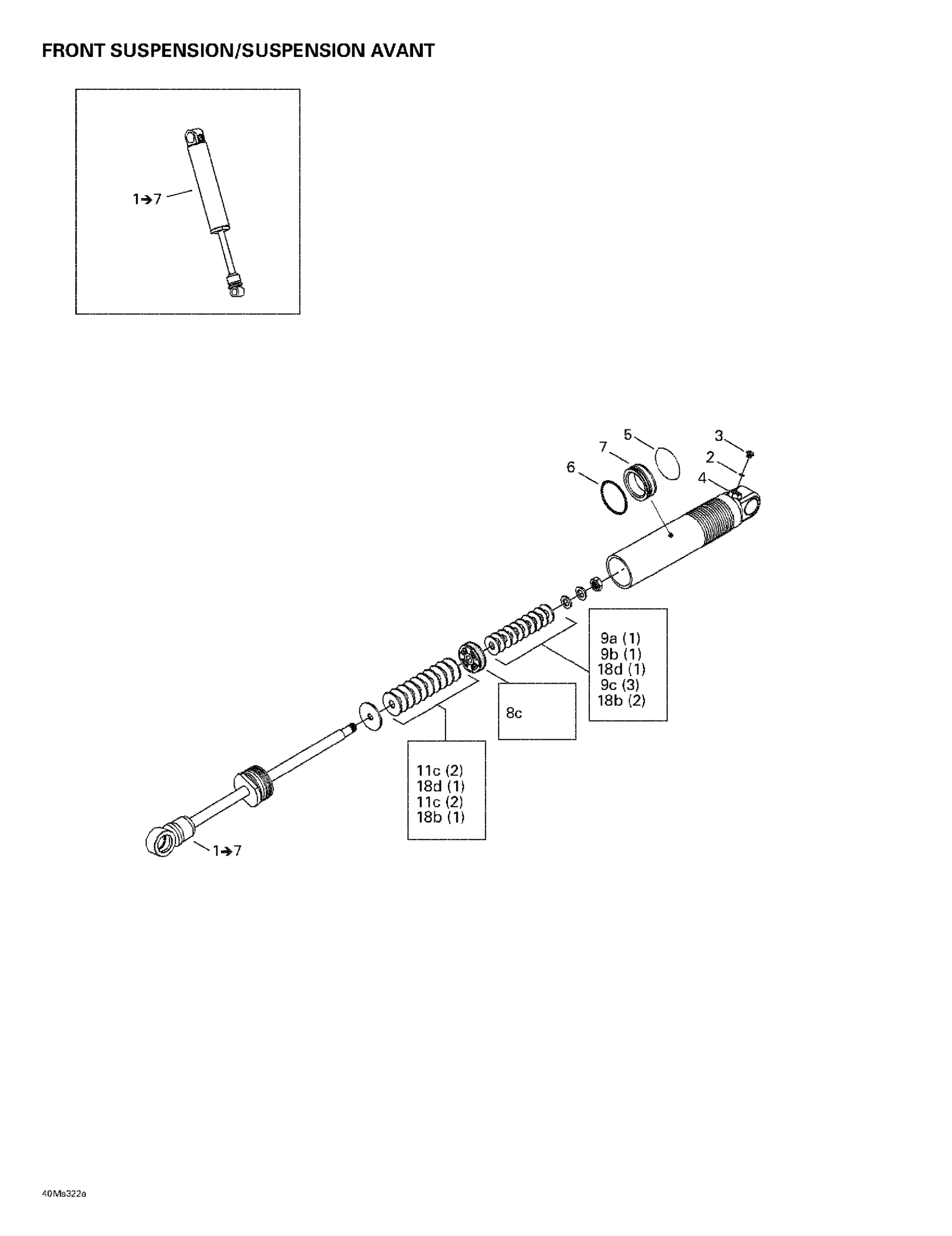 Схема узла: Front Take Apart Shocks