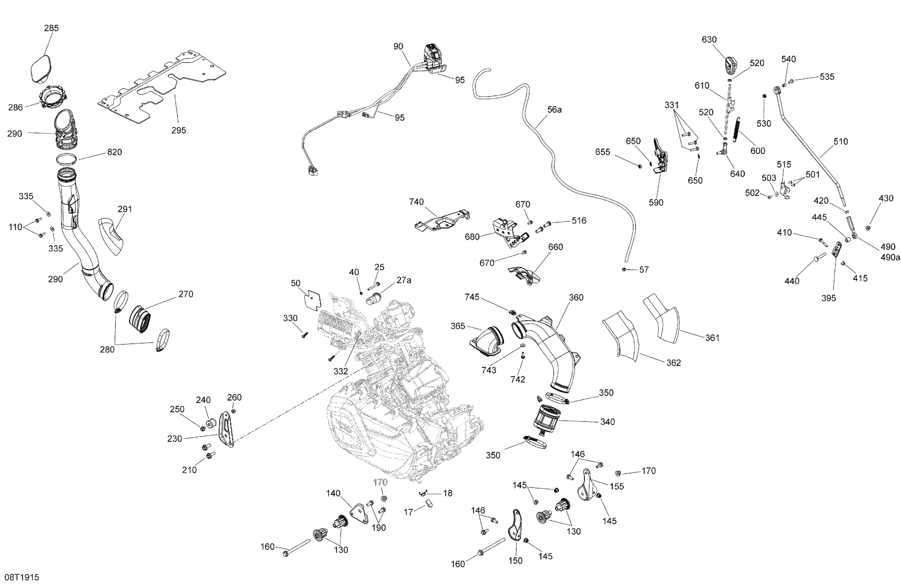 Engine - 650 EFI - 6X6