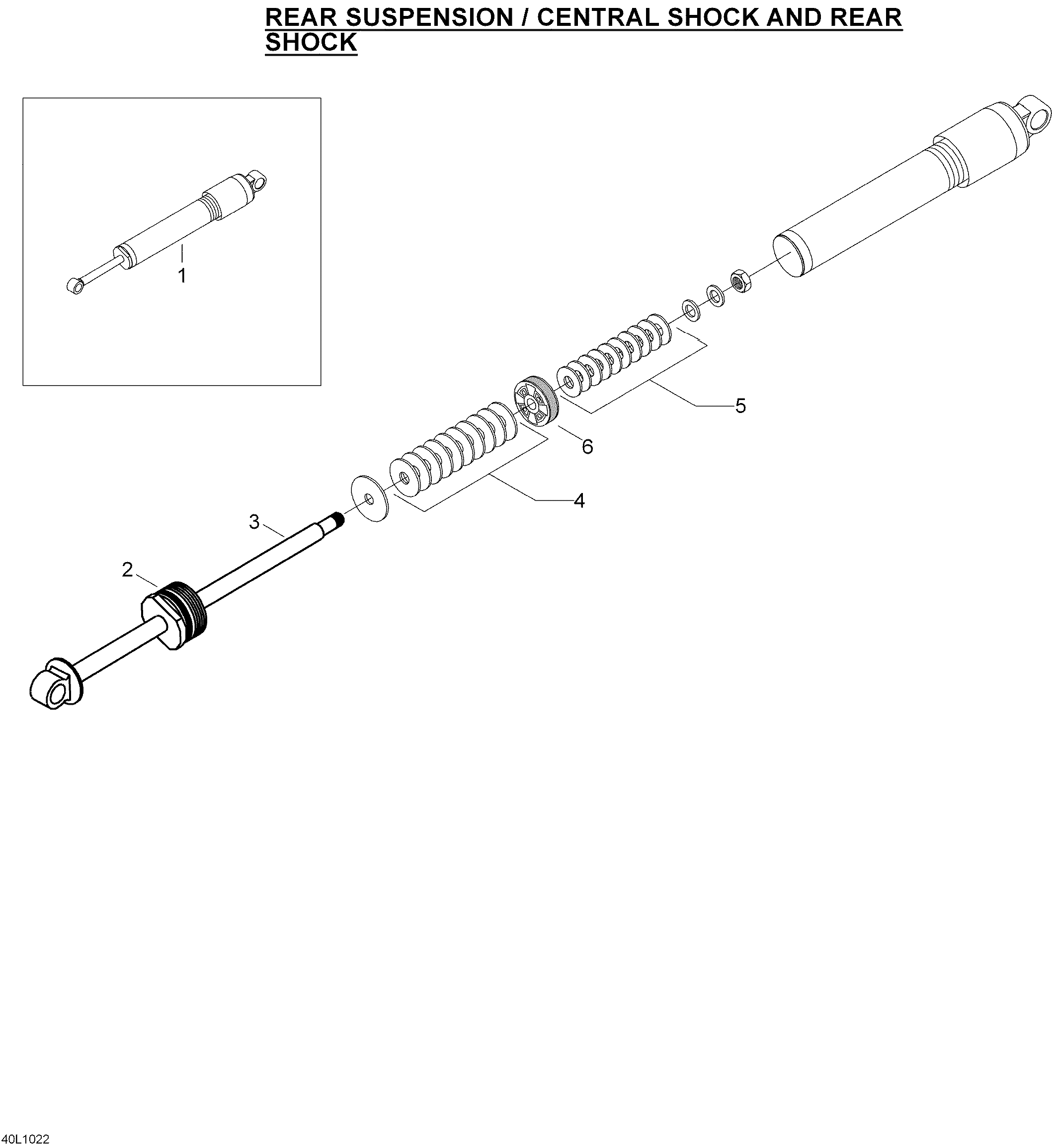 Схема узла: Take Apart Shock rear