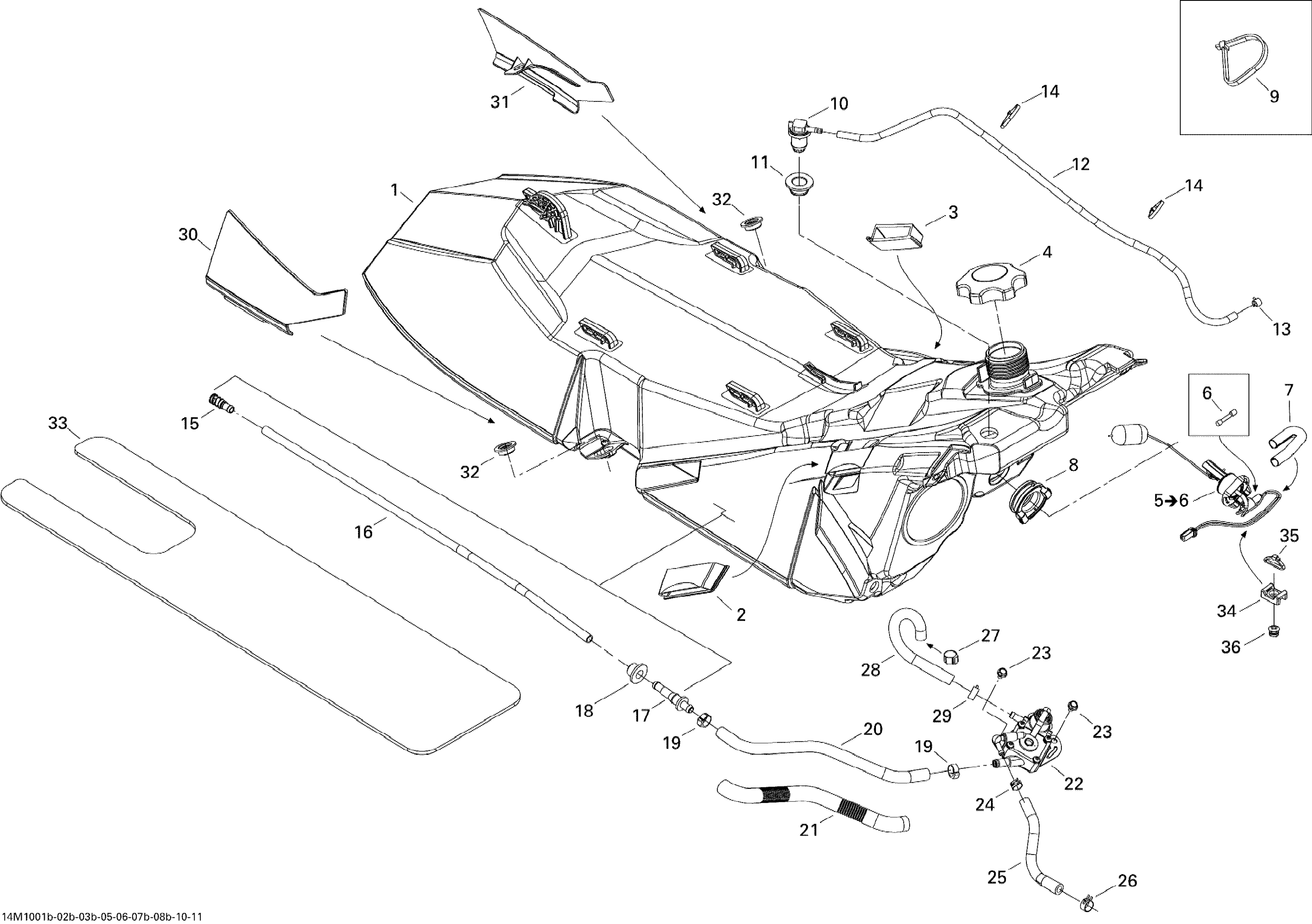 Схема узла: Fuel System 800R PTEK