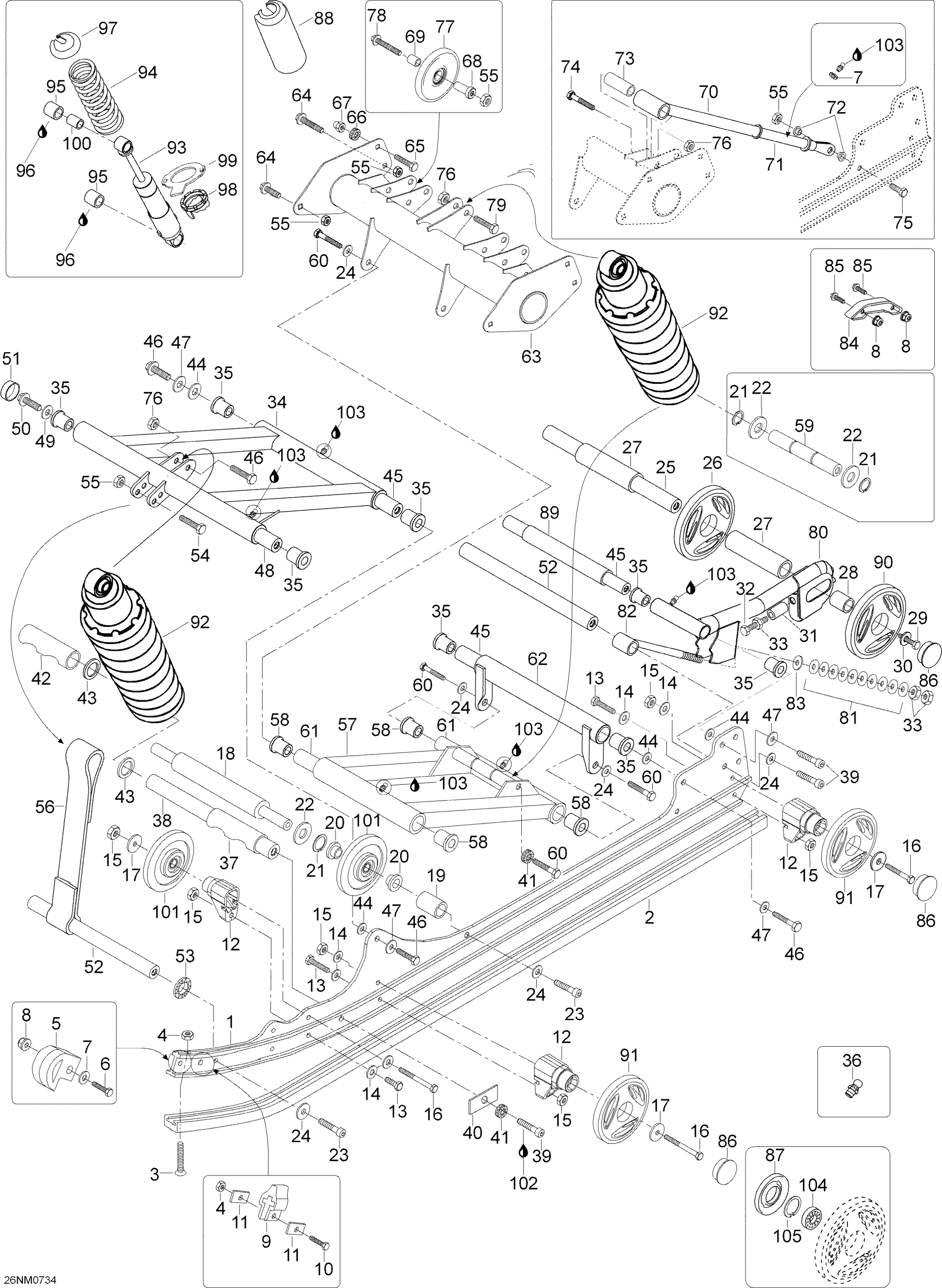 Схема узла: Rear Suspension