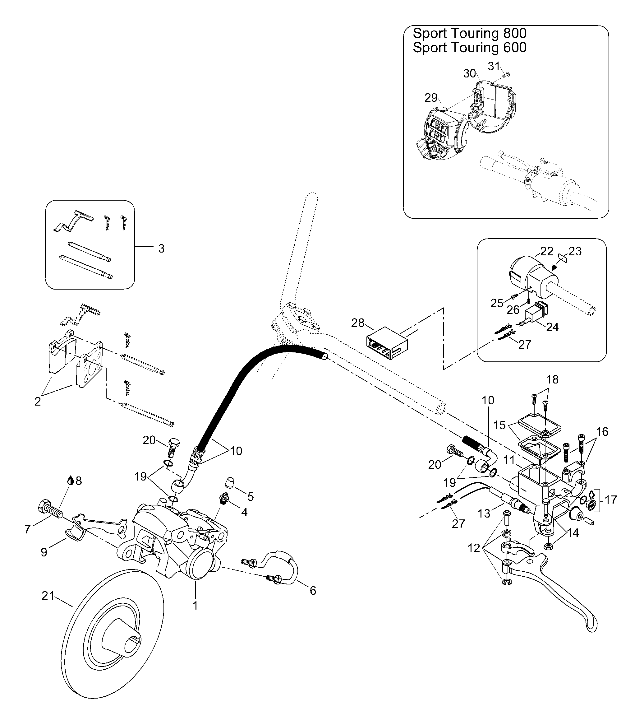 Схема узла: Brake Assy