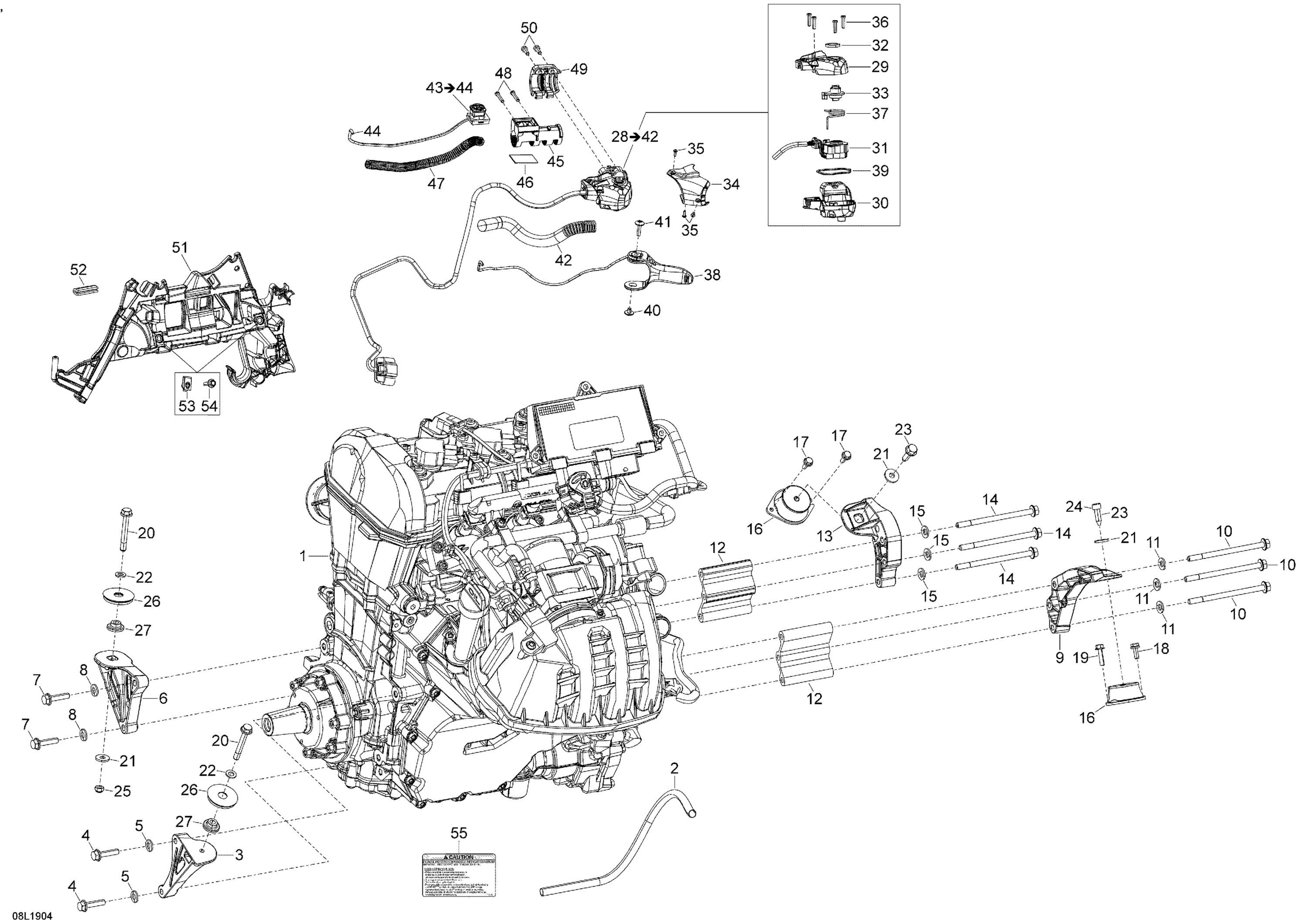Схема узла: Engine - 600 ACE