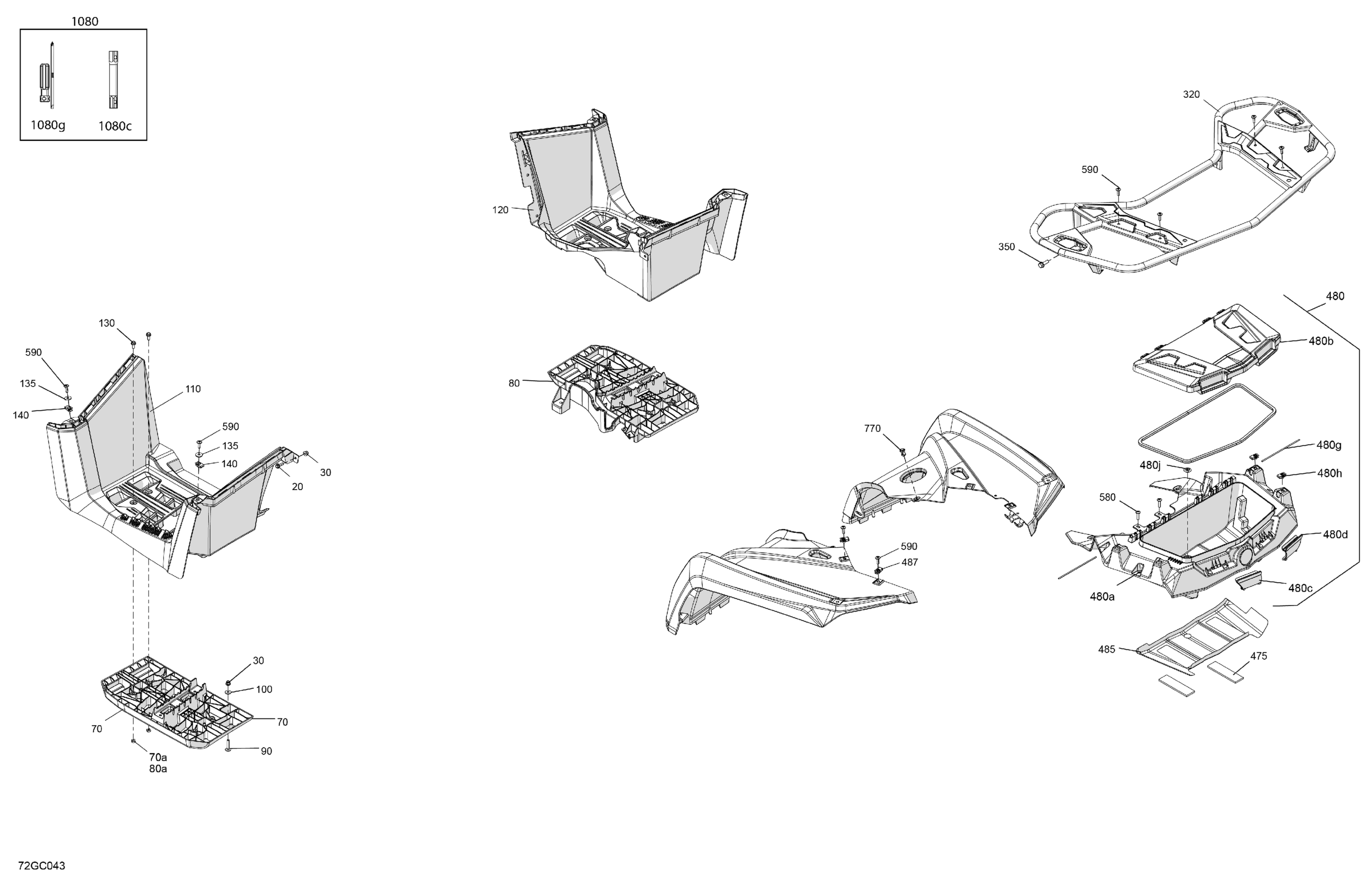 Схема узла: Body - Rear Section