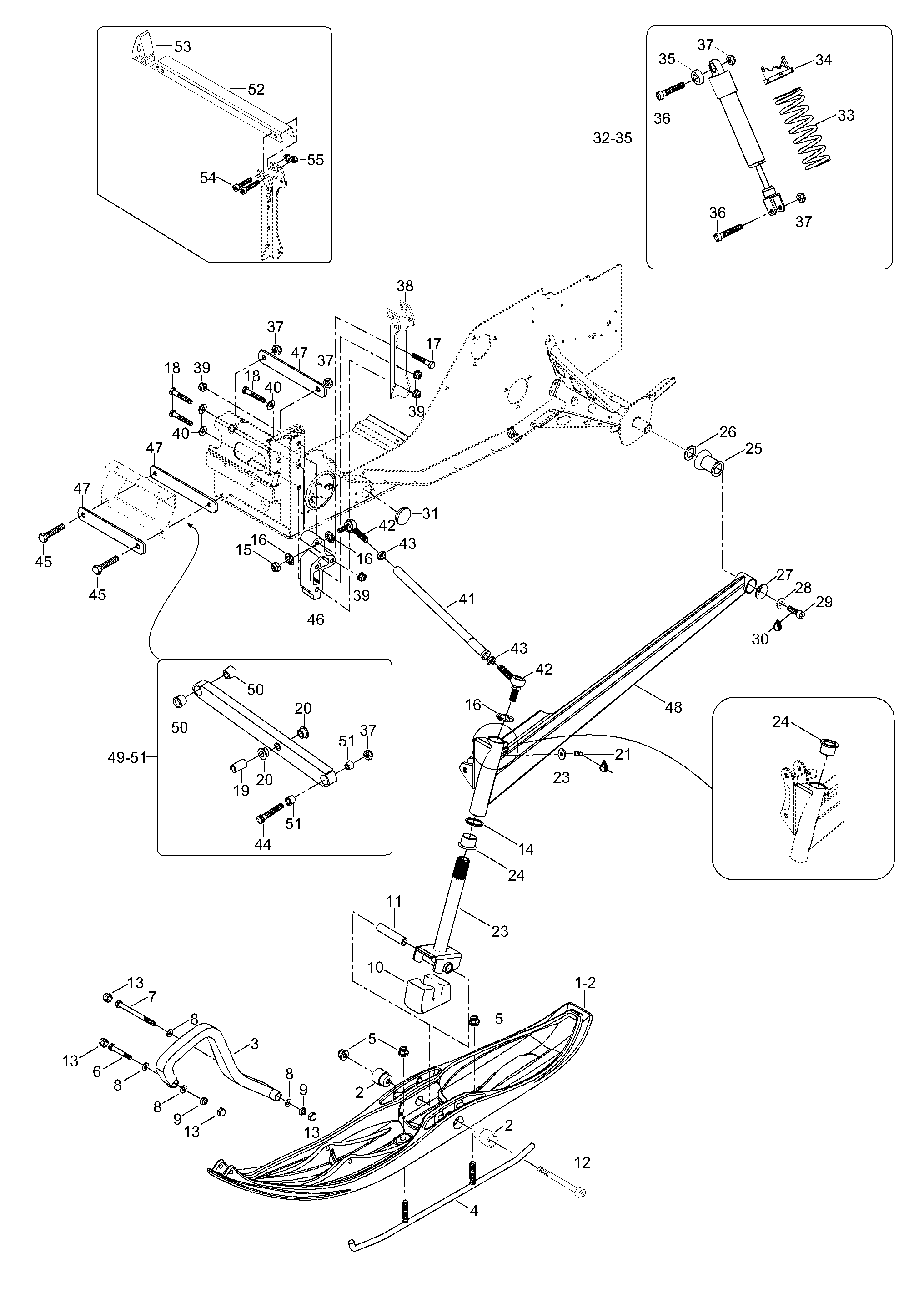 Схема узла: Front Suspension